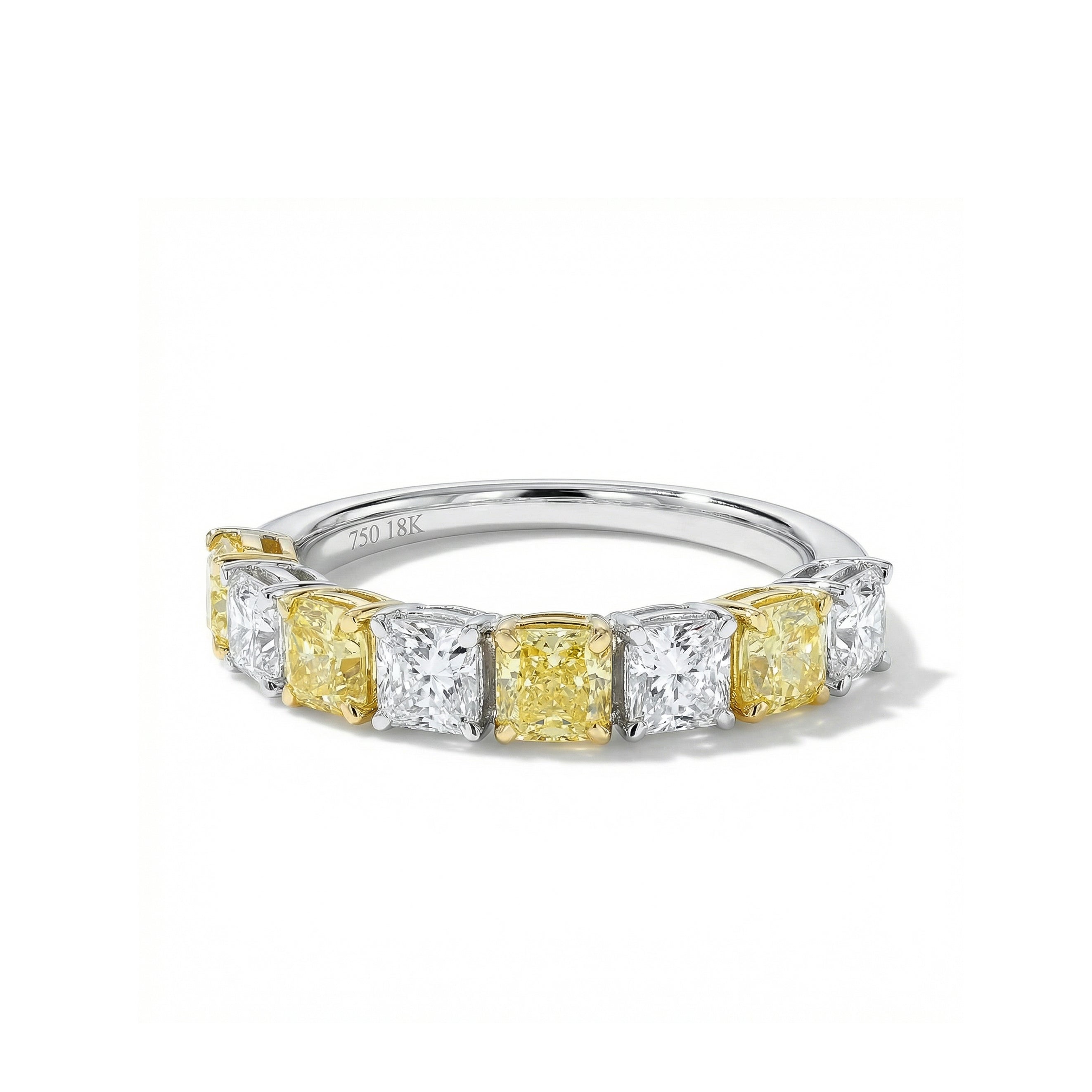 Natural Yellow Radiant Diamond Band product image 1
