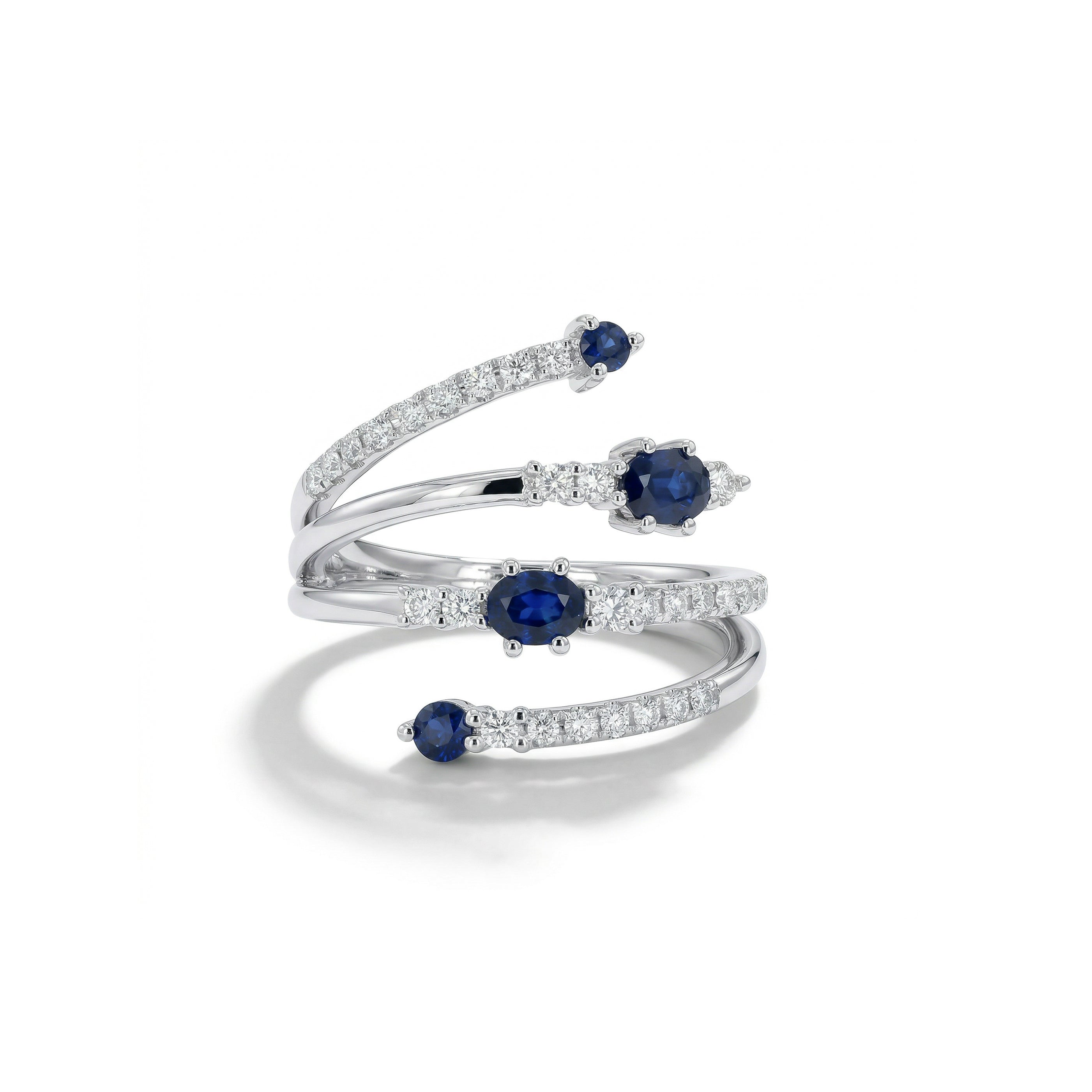 Natural Oval Sapphire & Diamond Ring product image 1