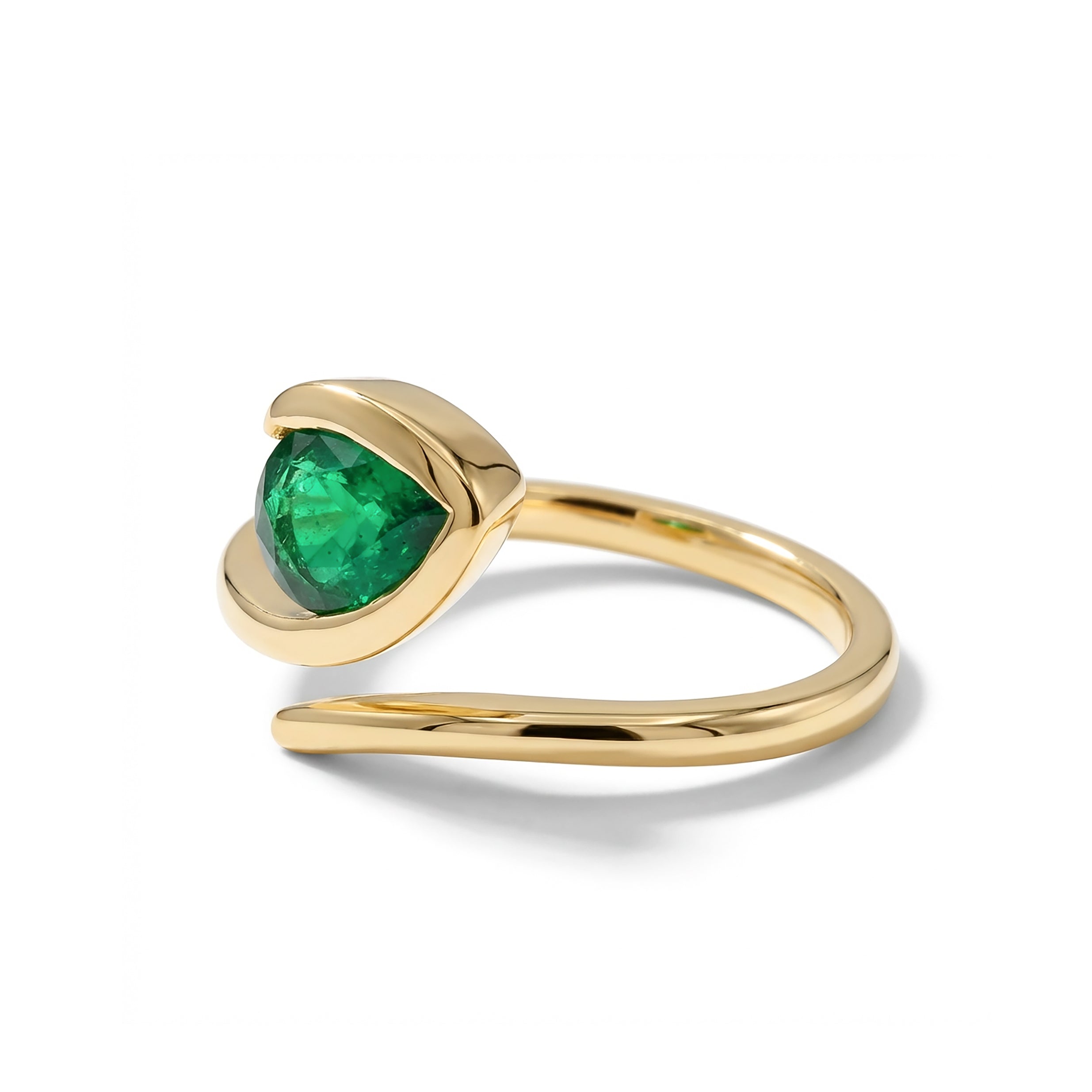 Natural Pear Emerald Ring product image 2