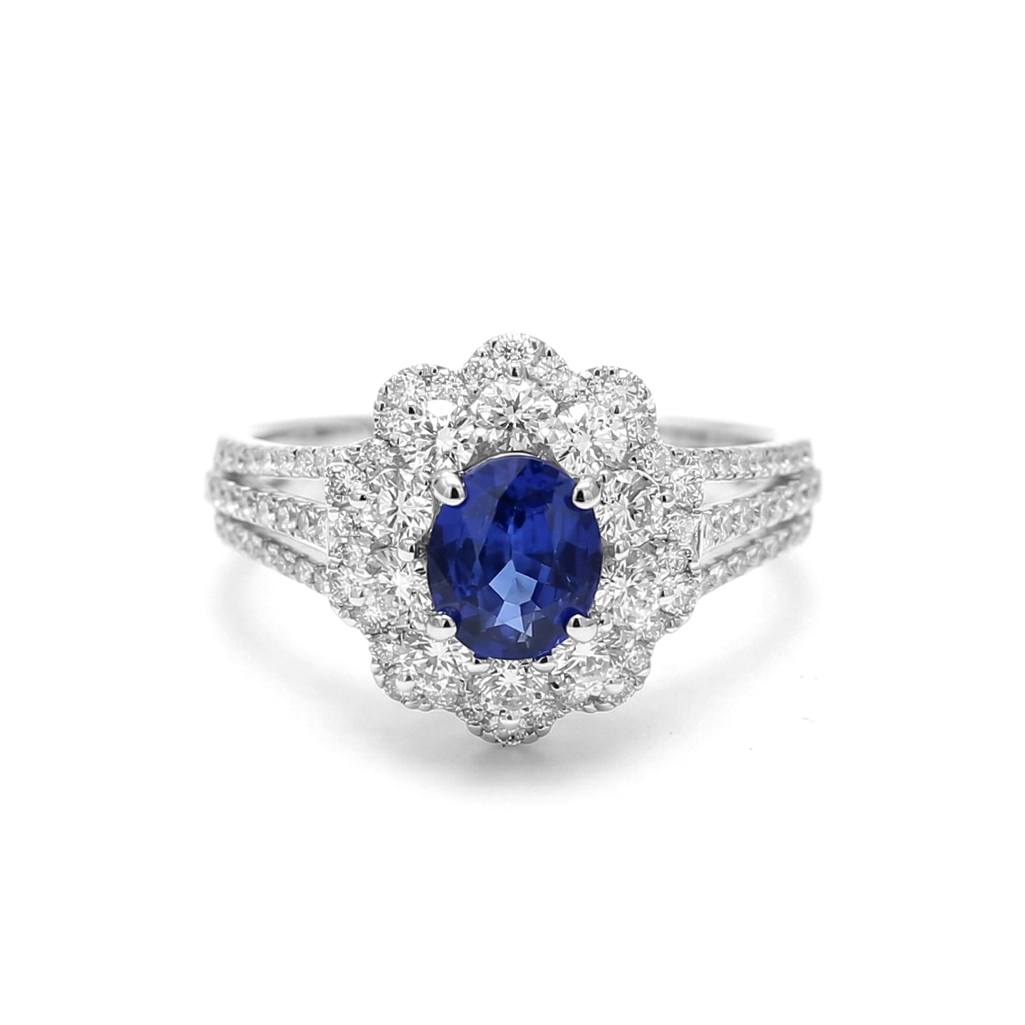 Natural Sapphire & Diamond Ring product image 1