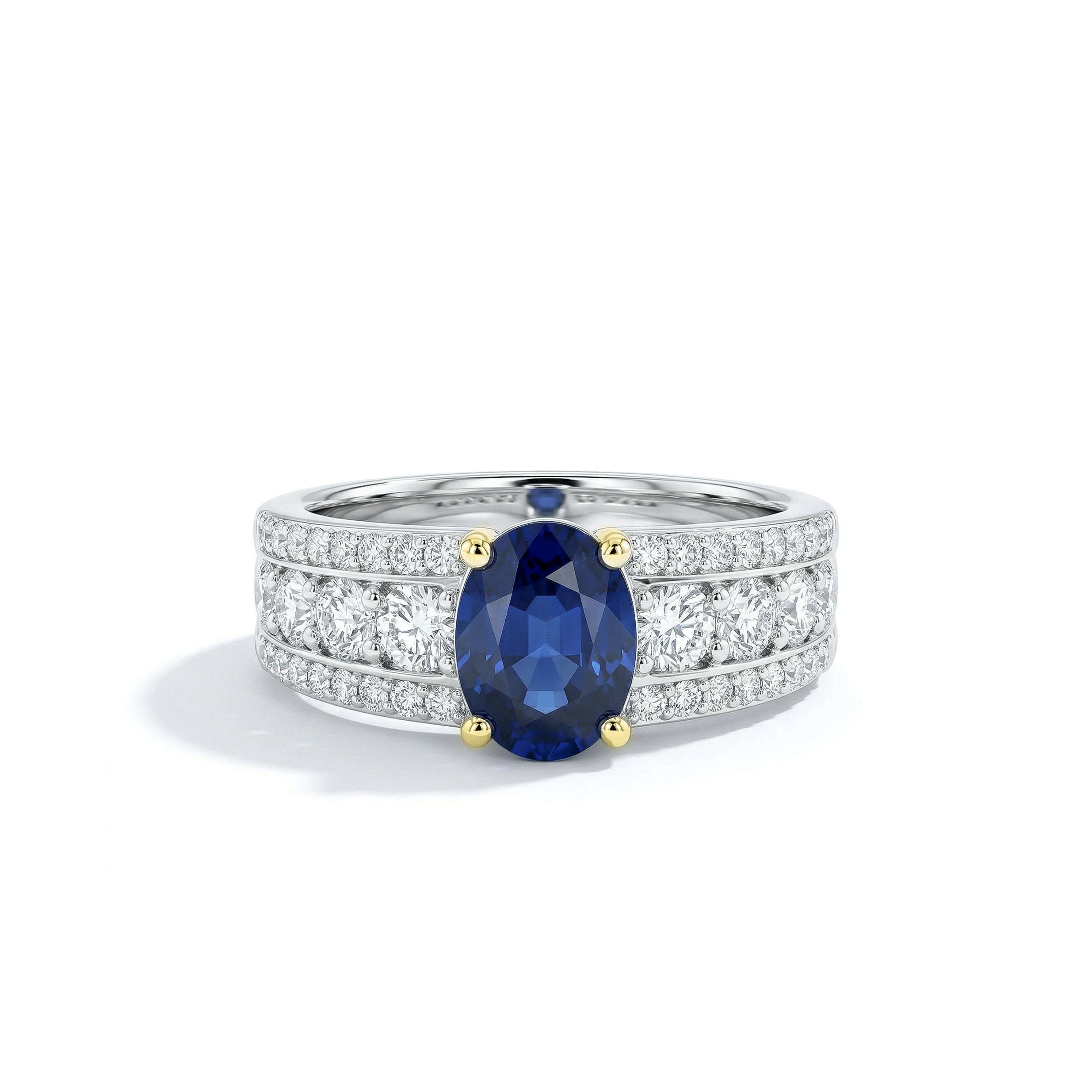 Natural Oval Sapphire & Diamond Ring product image 1