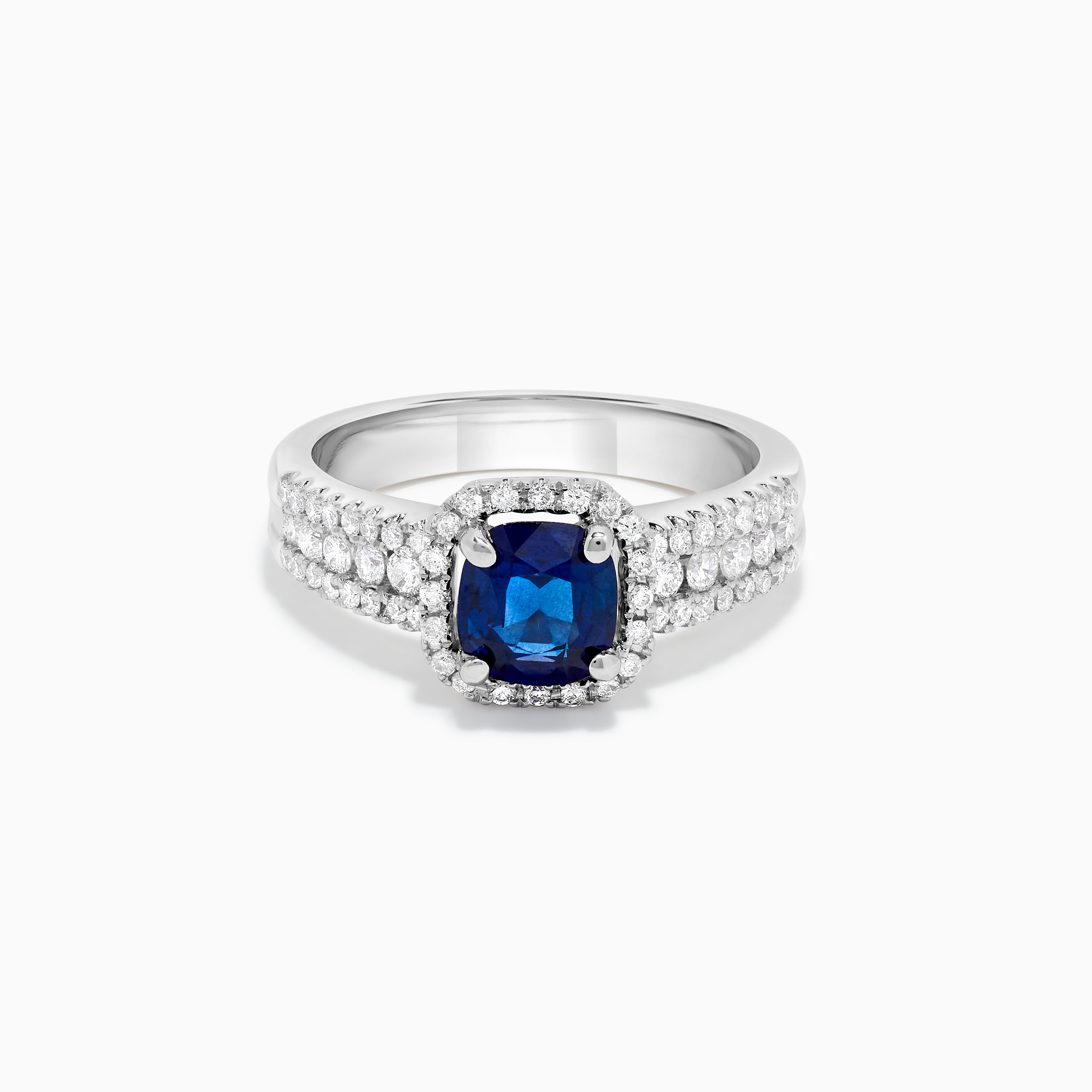 Cushion Sapphire & Diamond Ring JRC164GP