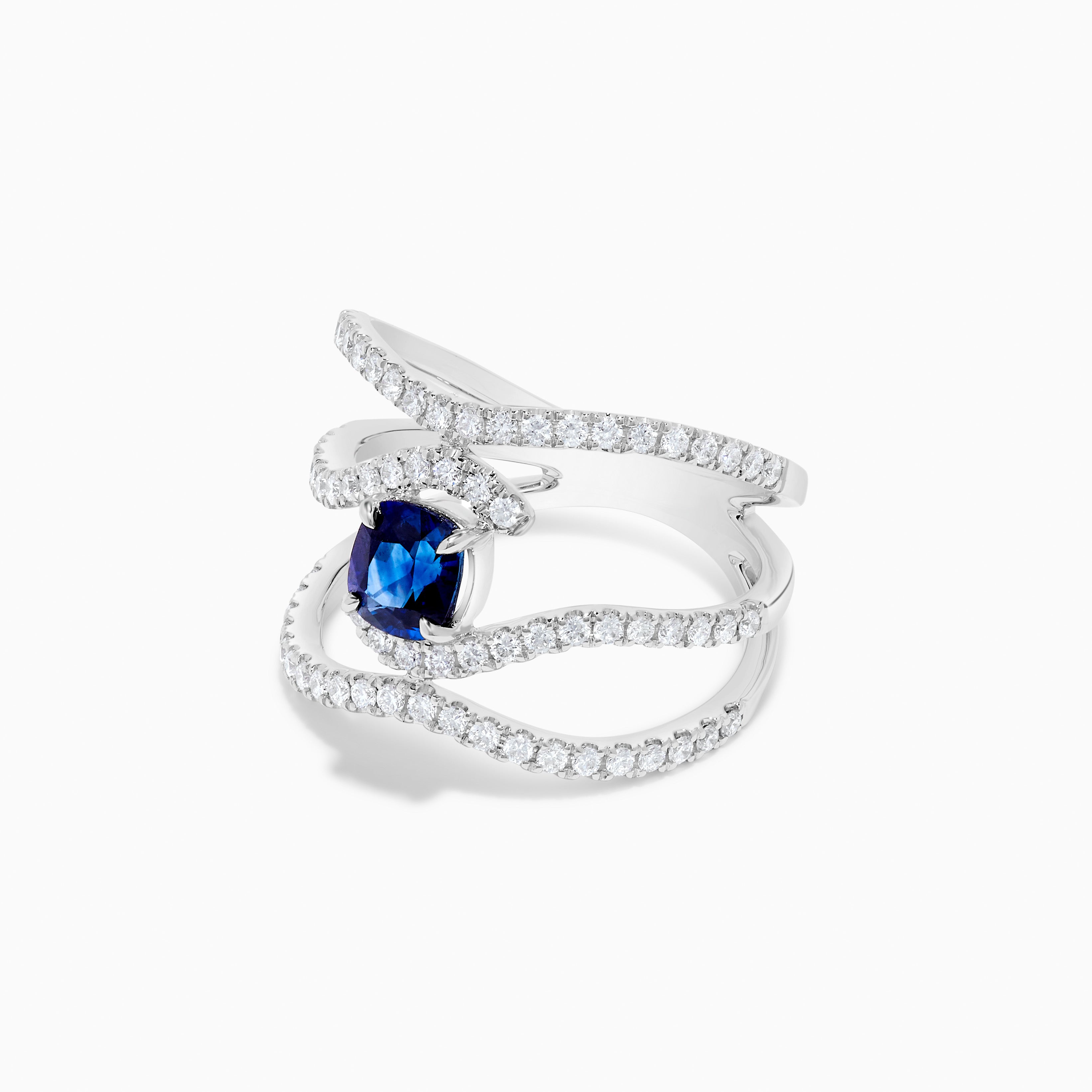Cushion Sapphire & Diamond Ring JRC168GP