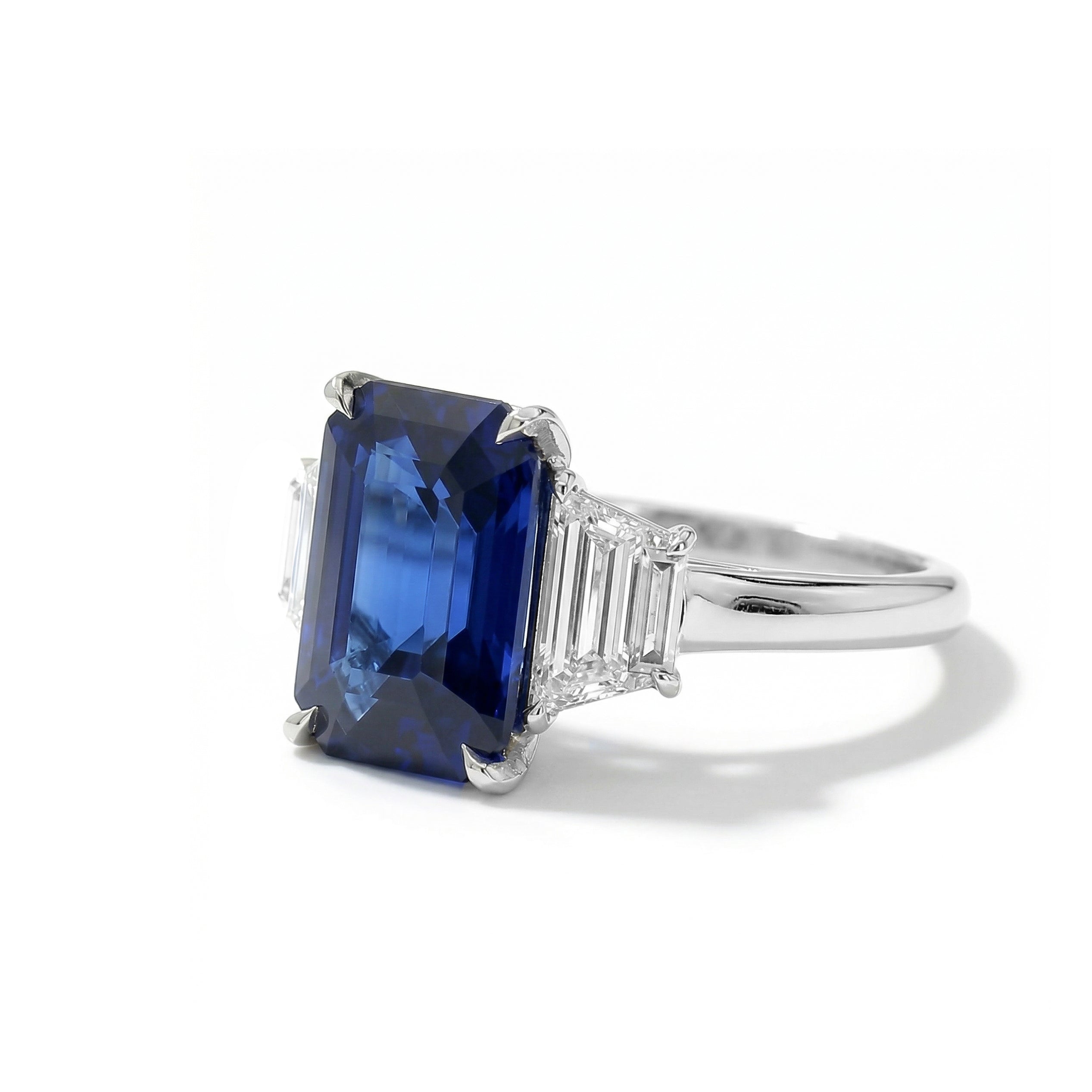 Natural Sapphire & Diamond Ring | GIA Certified product image 2