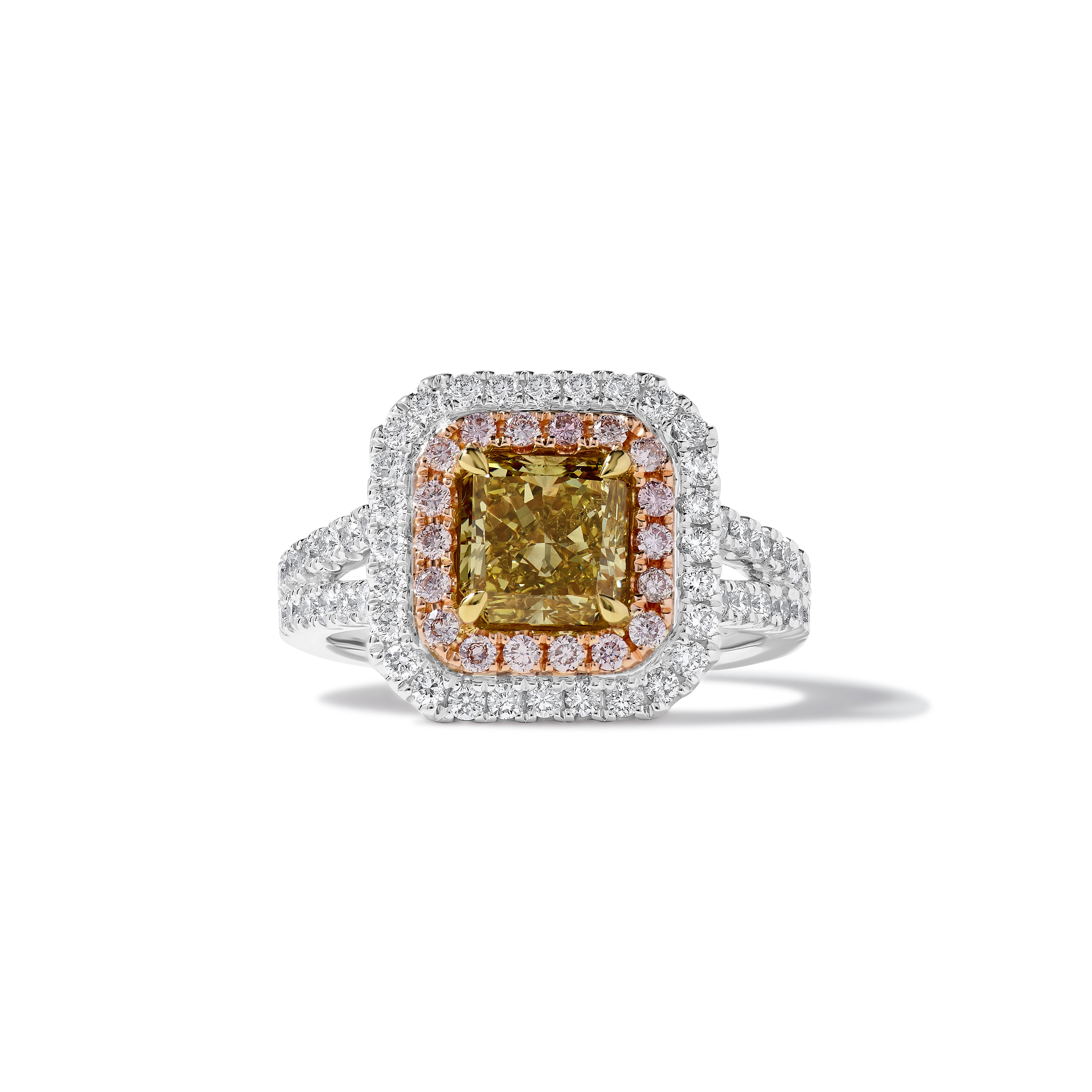 GIA Yellow Radiant Cut Diamond Ring JRG128GH