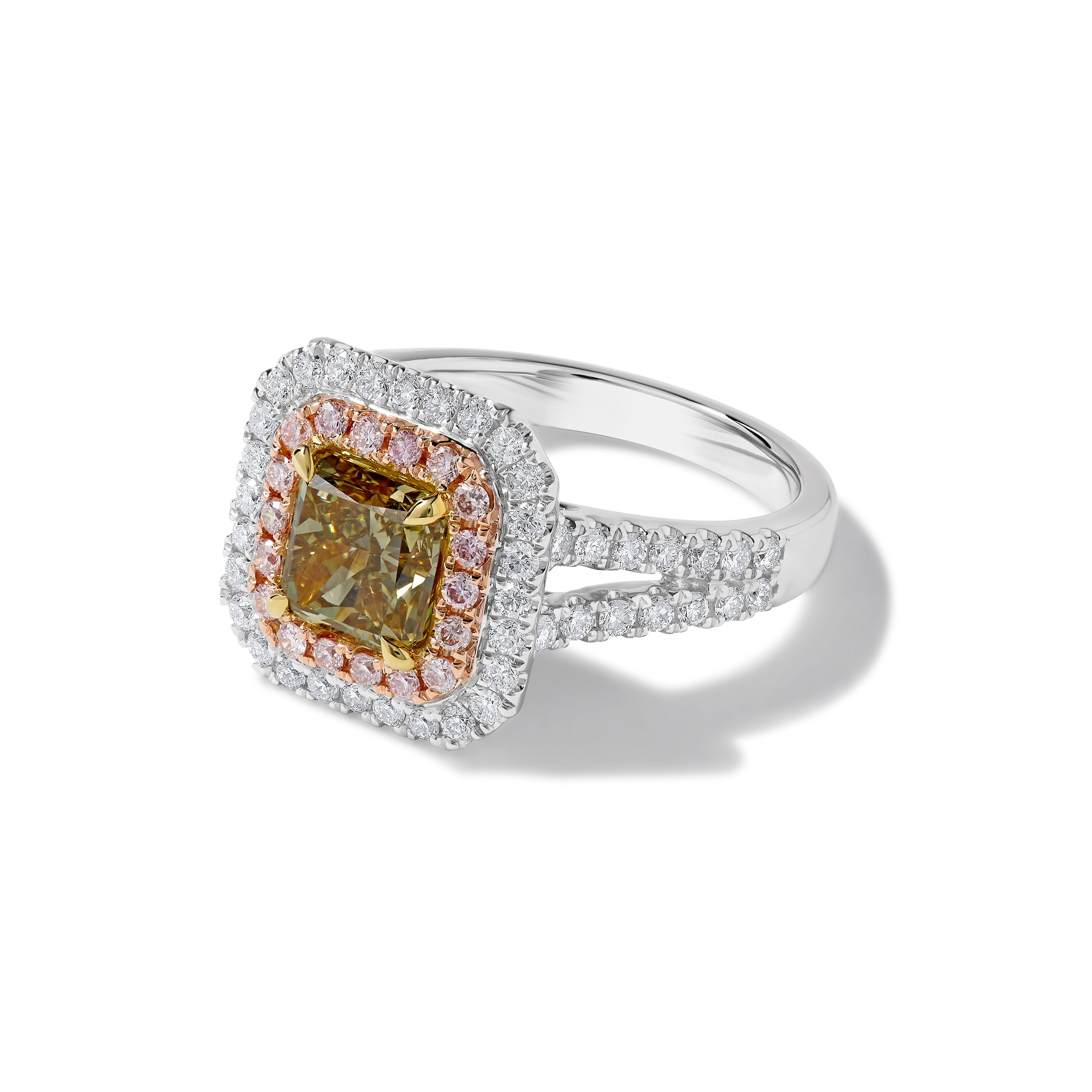 GIA Yellow Radiant Cut Diamond Ring JRG128GH