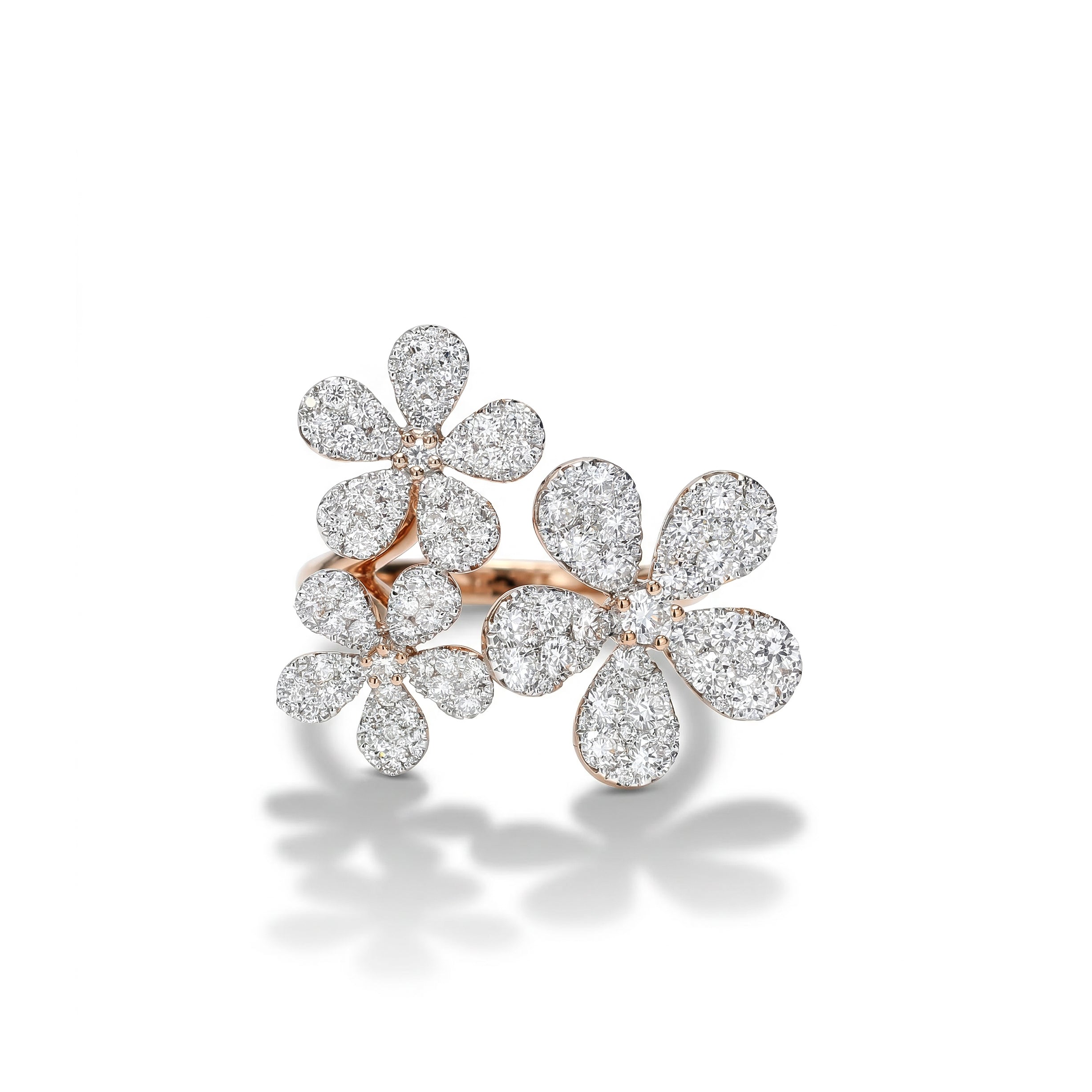 Natural Diamond Flower Ring product image 1