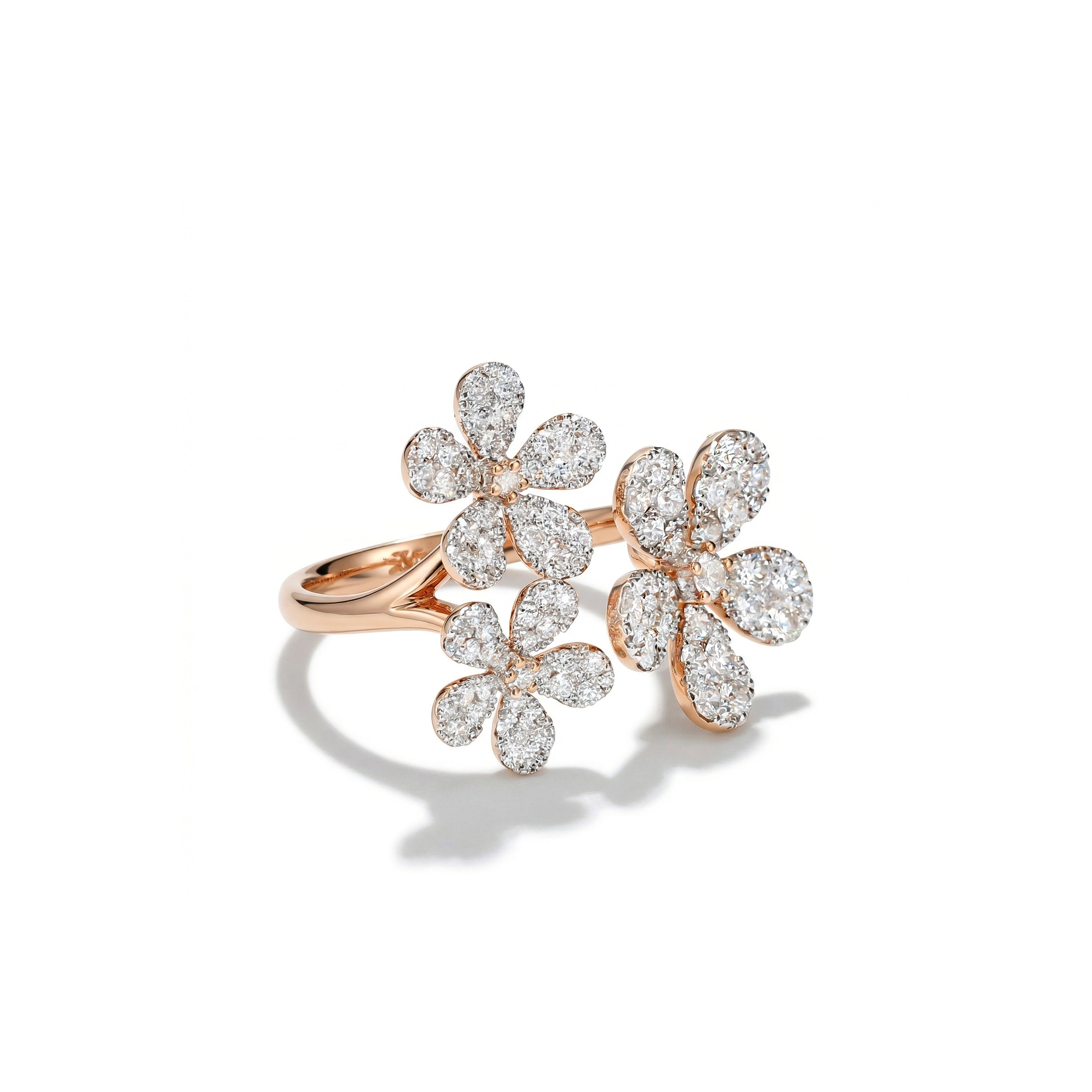 Natural Diamond Flower Ring product image 2