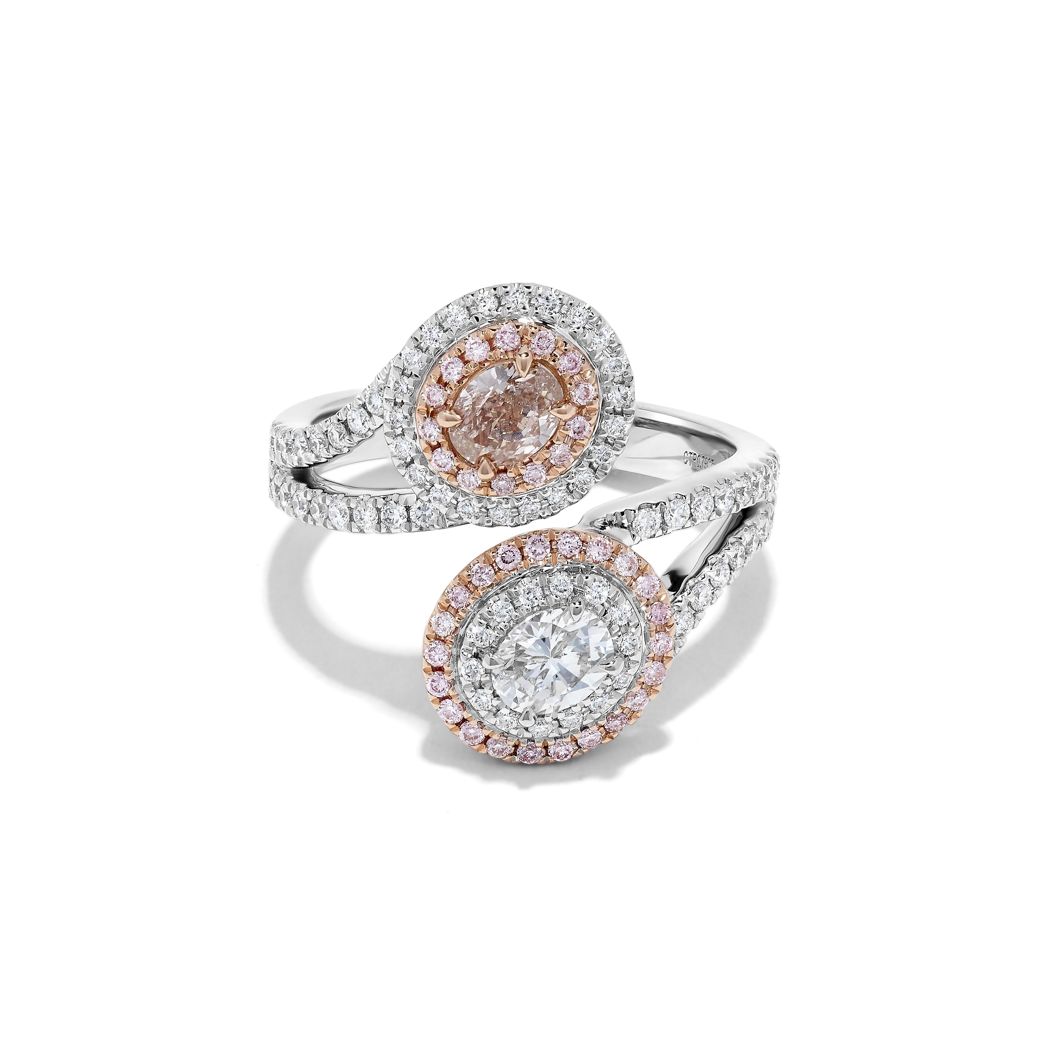 GIA Pink Oval Diamond Ring JRP0234H