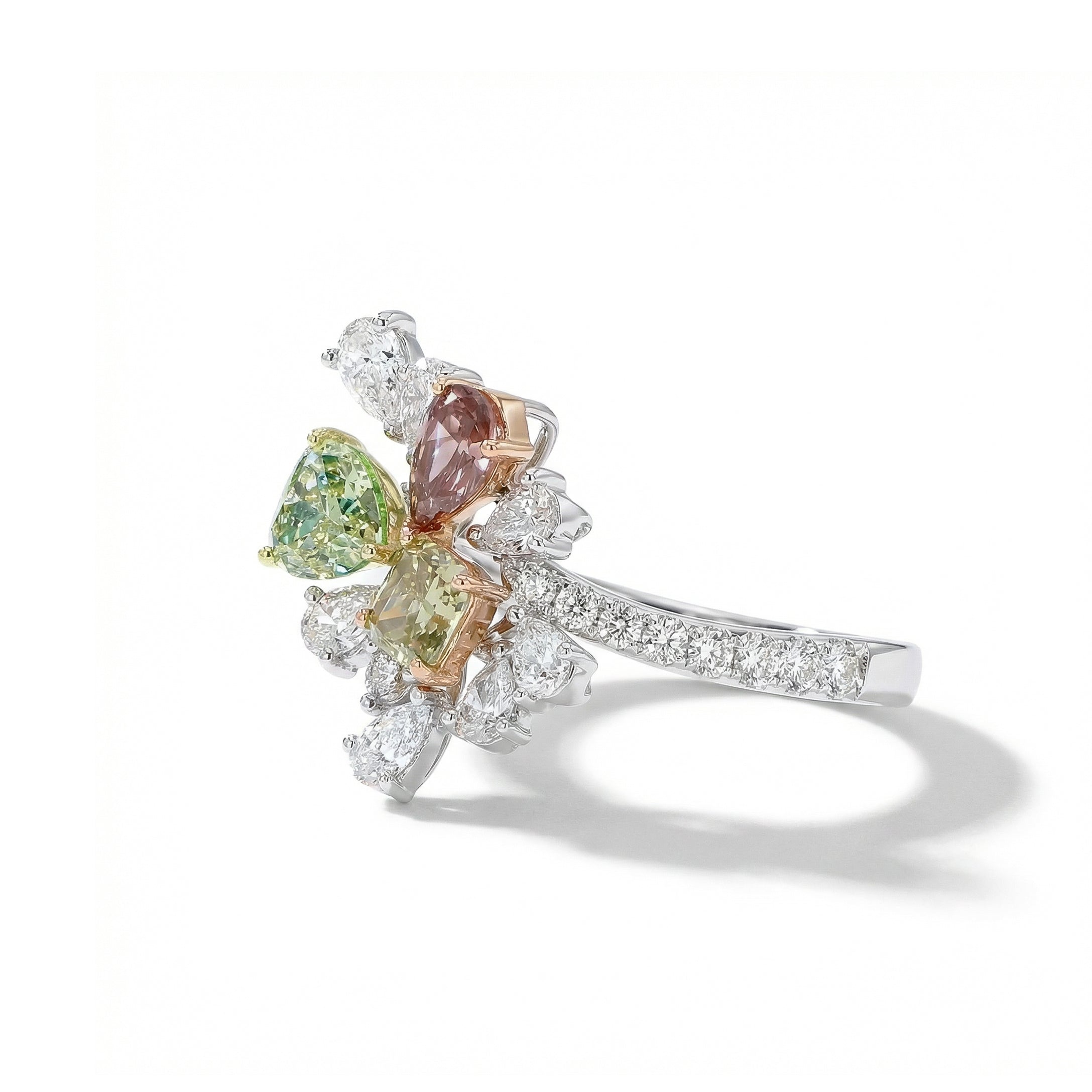 Natural Green & Pink Diamond Ring | GIA Certified product image 2