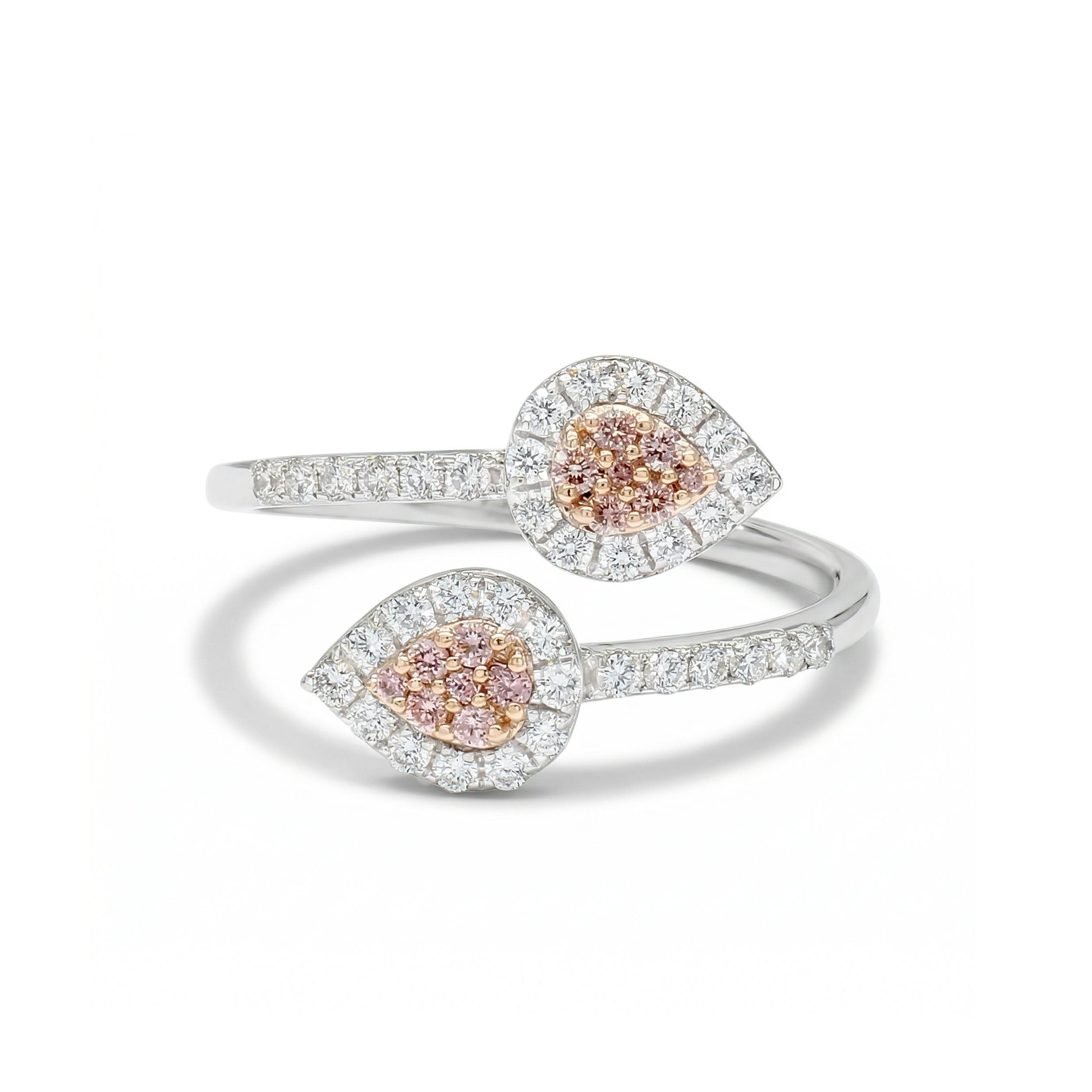 Natural Pink Diamond Crossover Ring product image 1