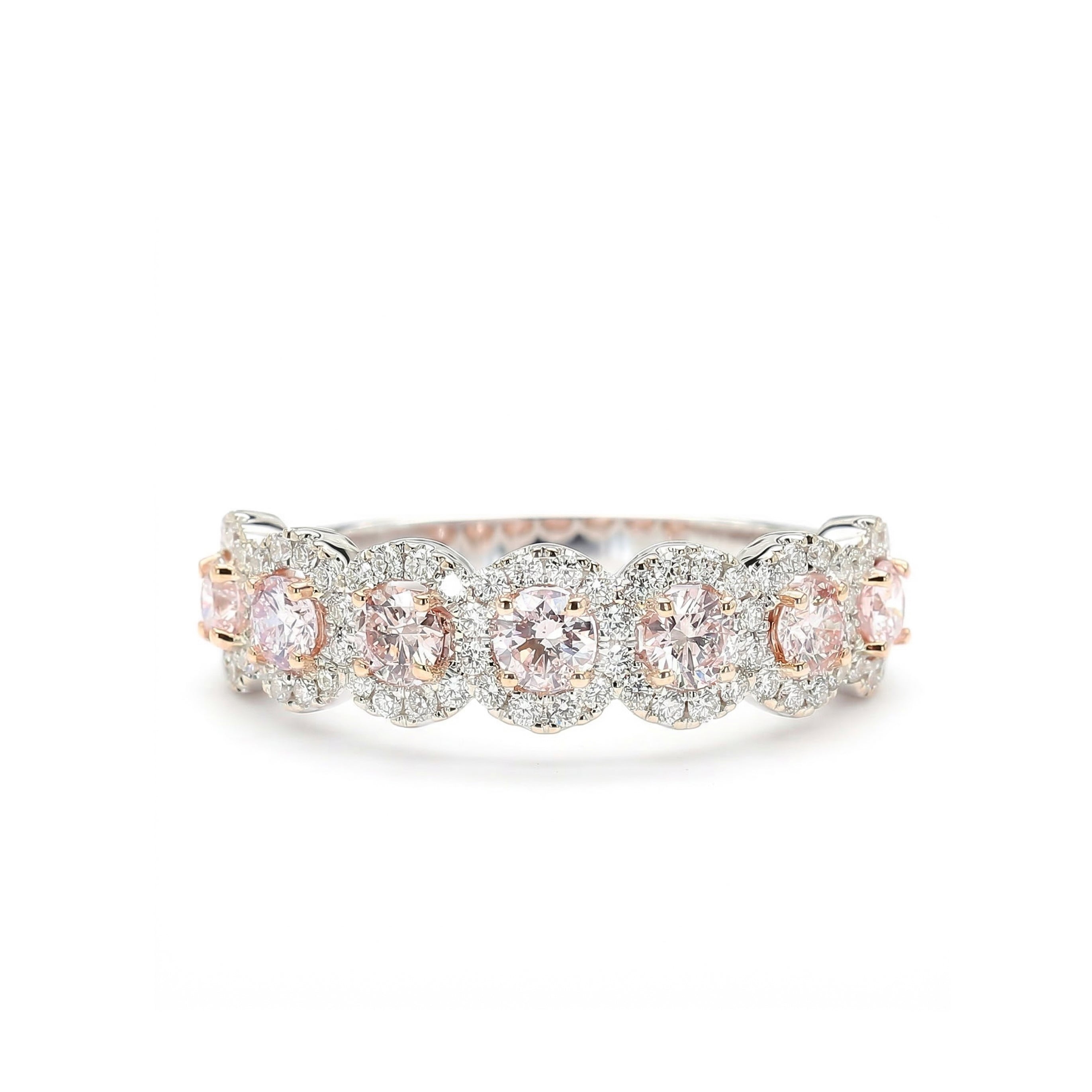 Natural Pink Diamond Halo Band product image 1