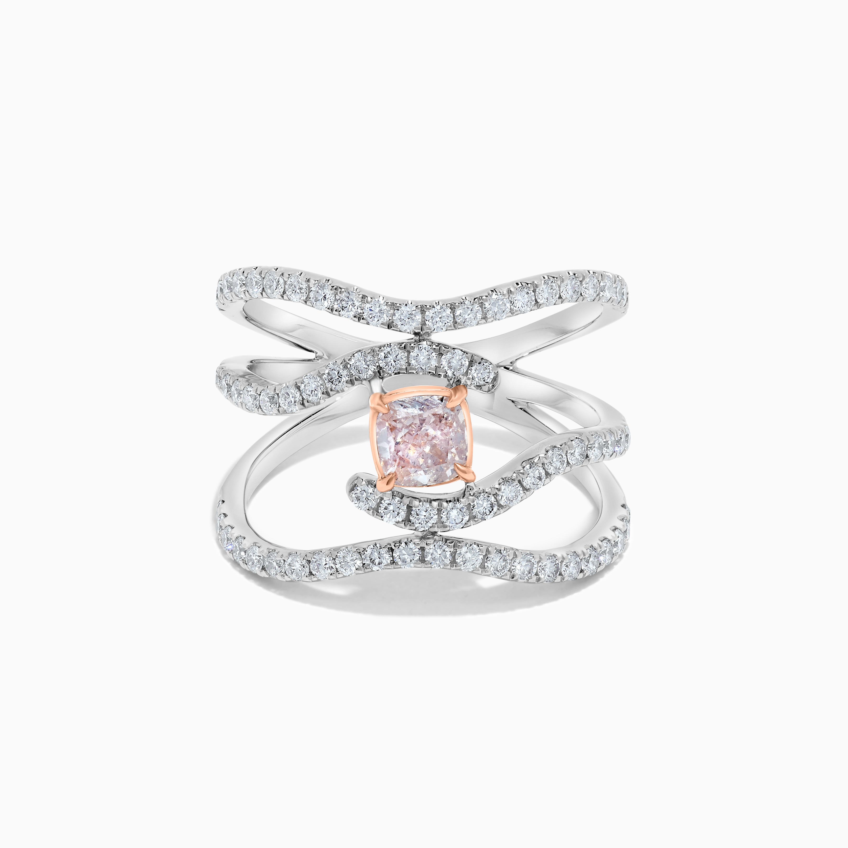 GIA Pink Cushion Cut Diamond Ring JRP135GH