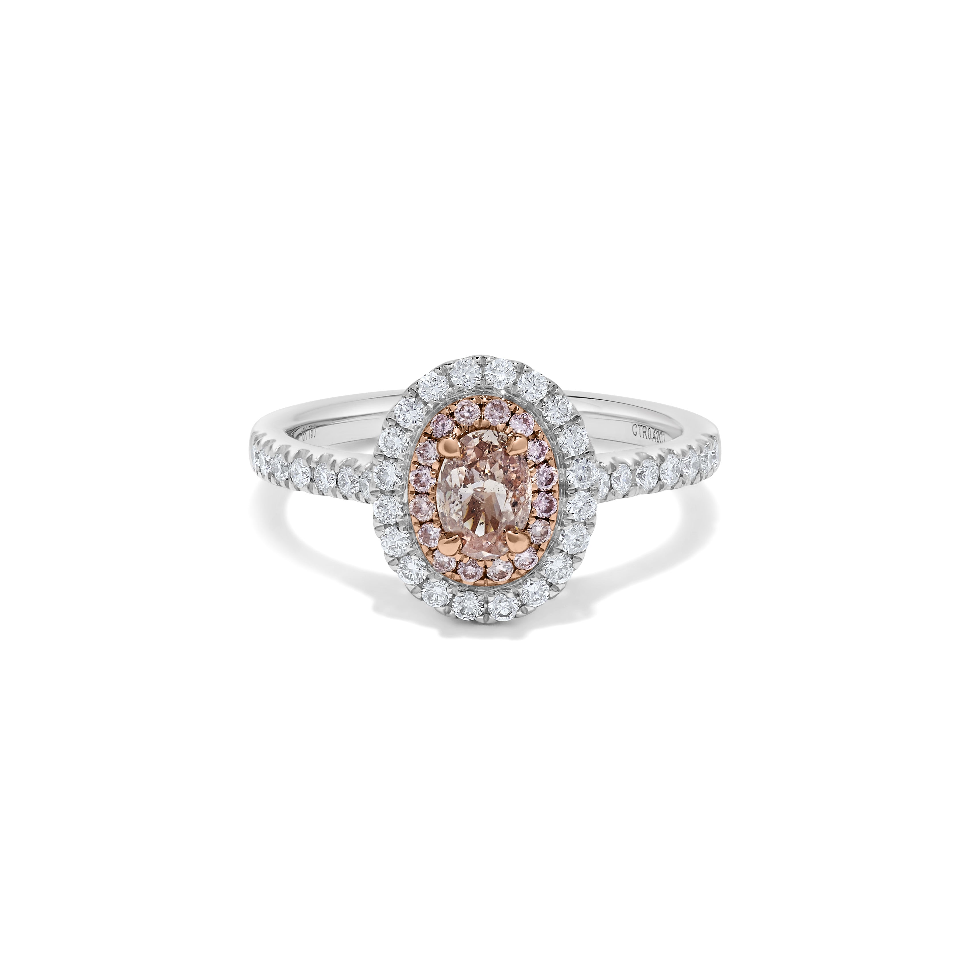 GIA Pink Oval Cut Diamond Ring JRP188GH