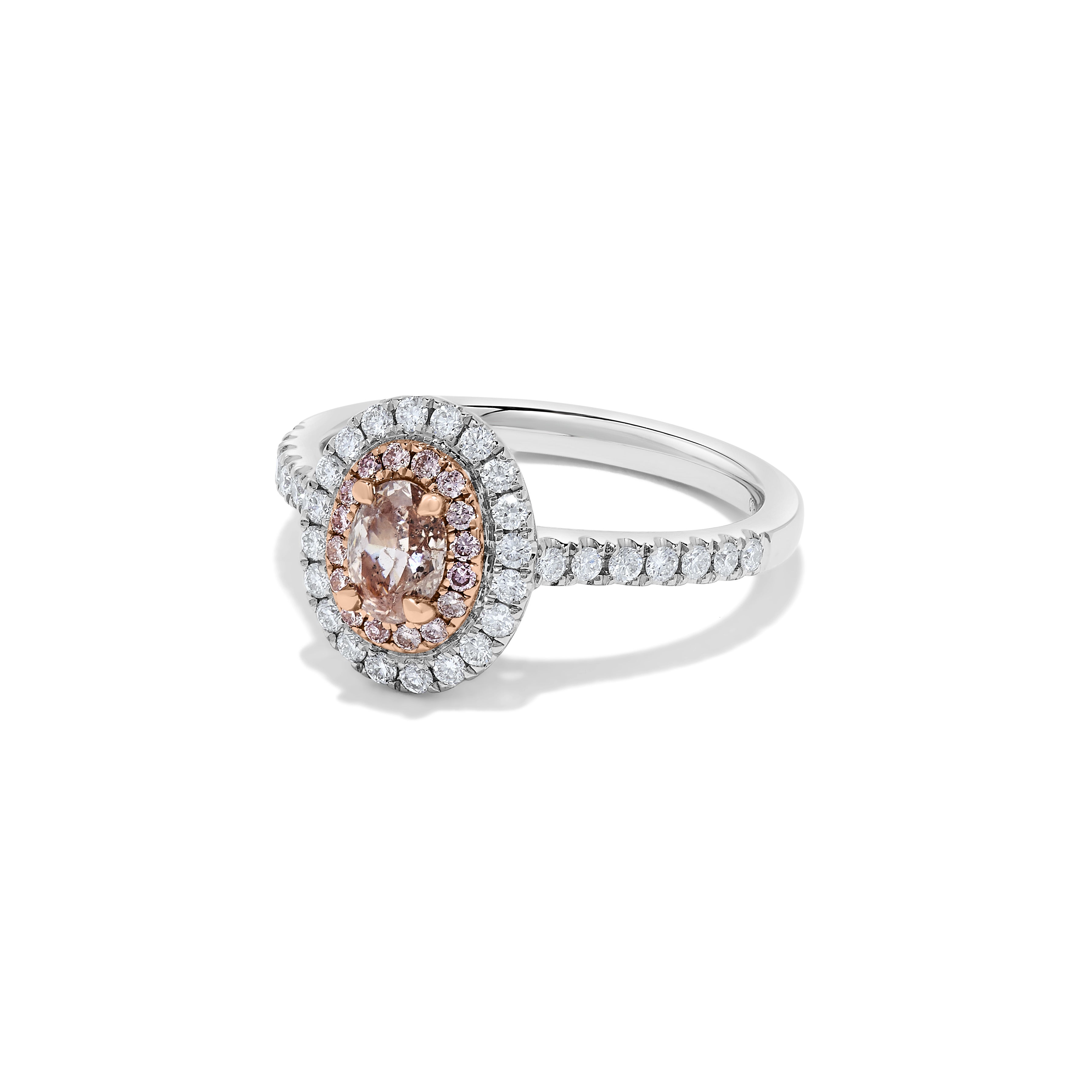 GIA Pink Oval Cut Diamond Ring JRP188GH