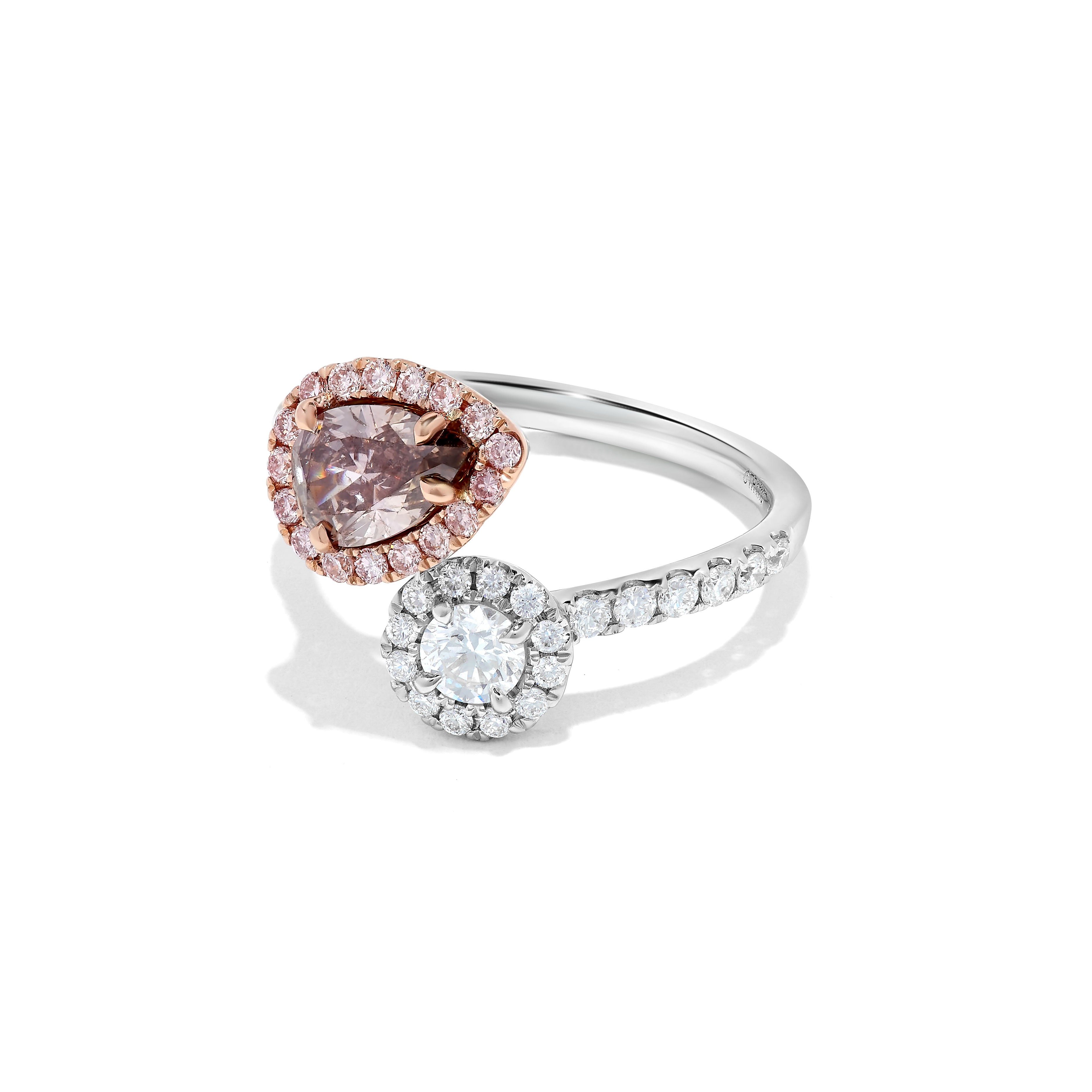 GIA Pink Pear Diamond Ring JRP190GH
