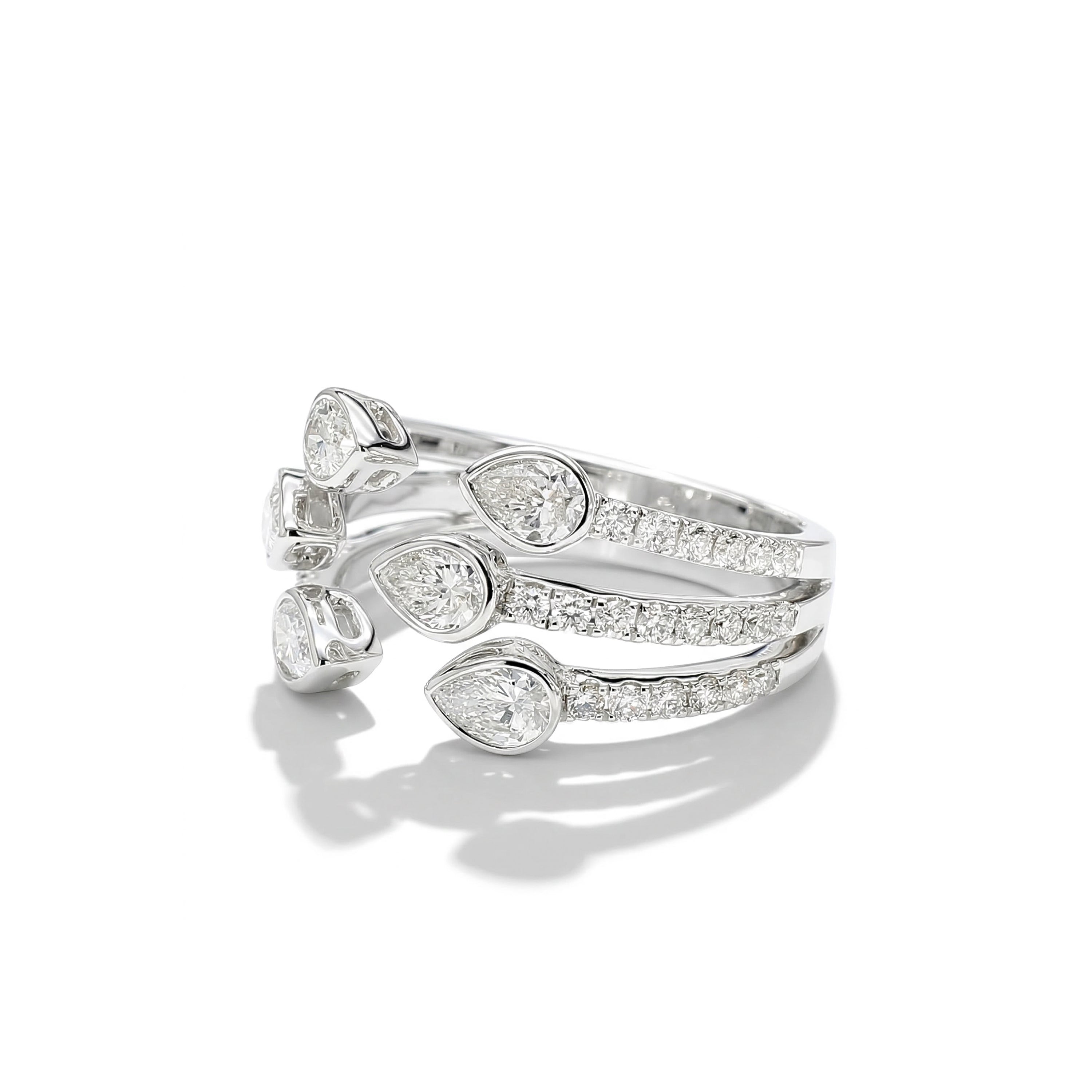 Natural Pear Diamond Bezel Ring product image 2