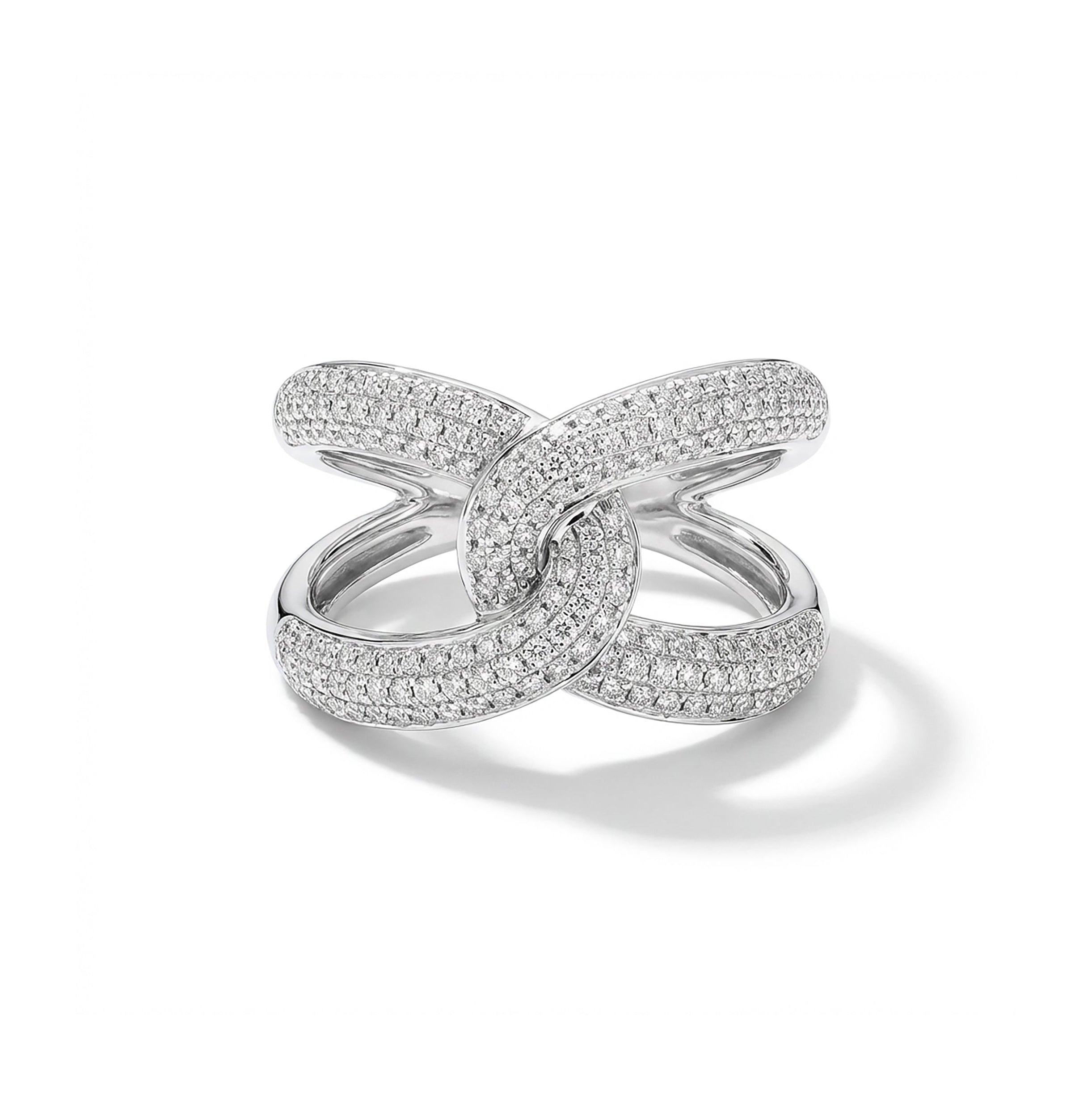 Natural Diamond Interlocking Pavé Ring product image 1