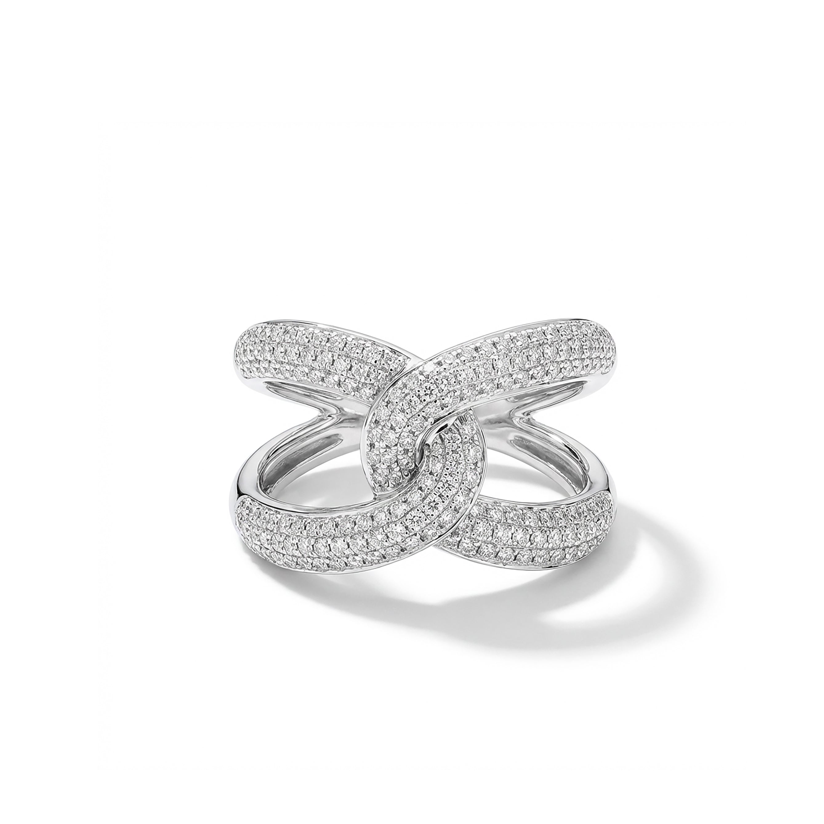 Natural Diamond Interlocking Pavé Ring product image 1