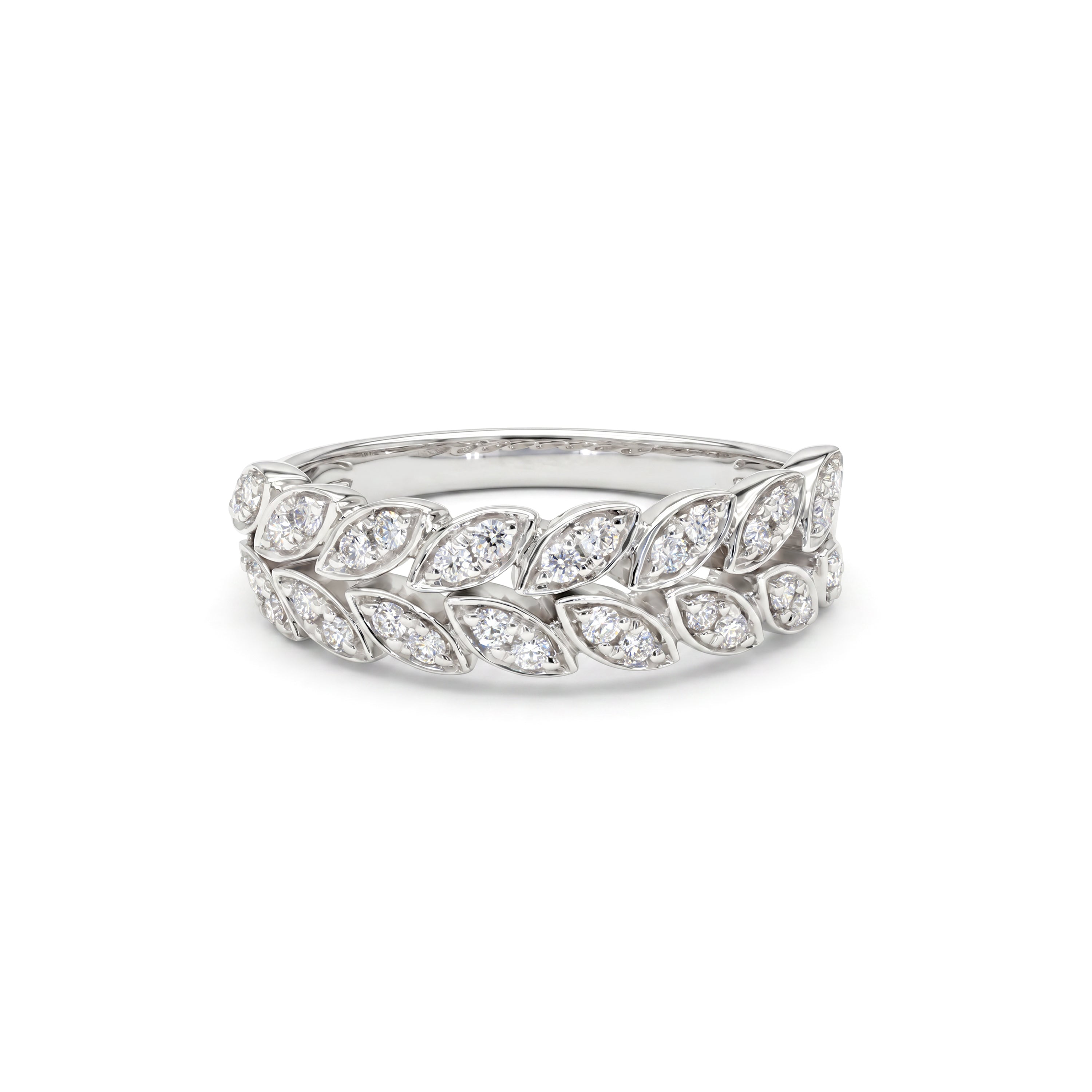 Natural Diamond Leaf Band