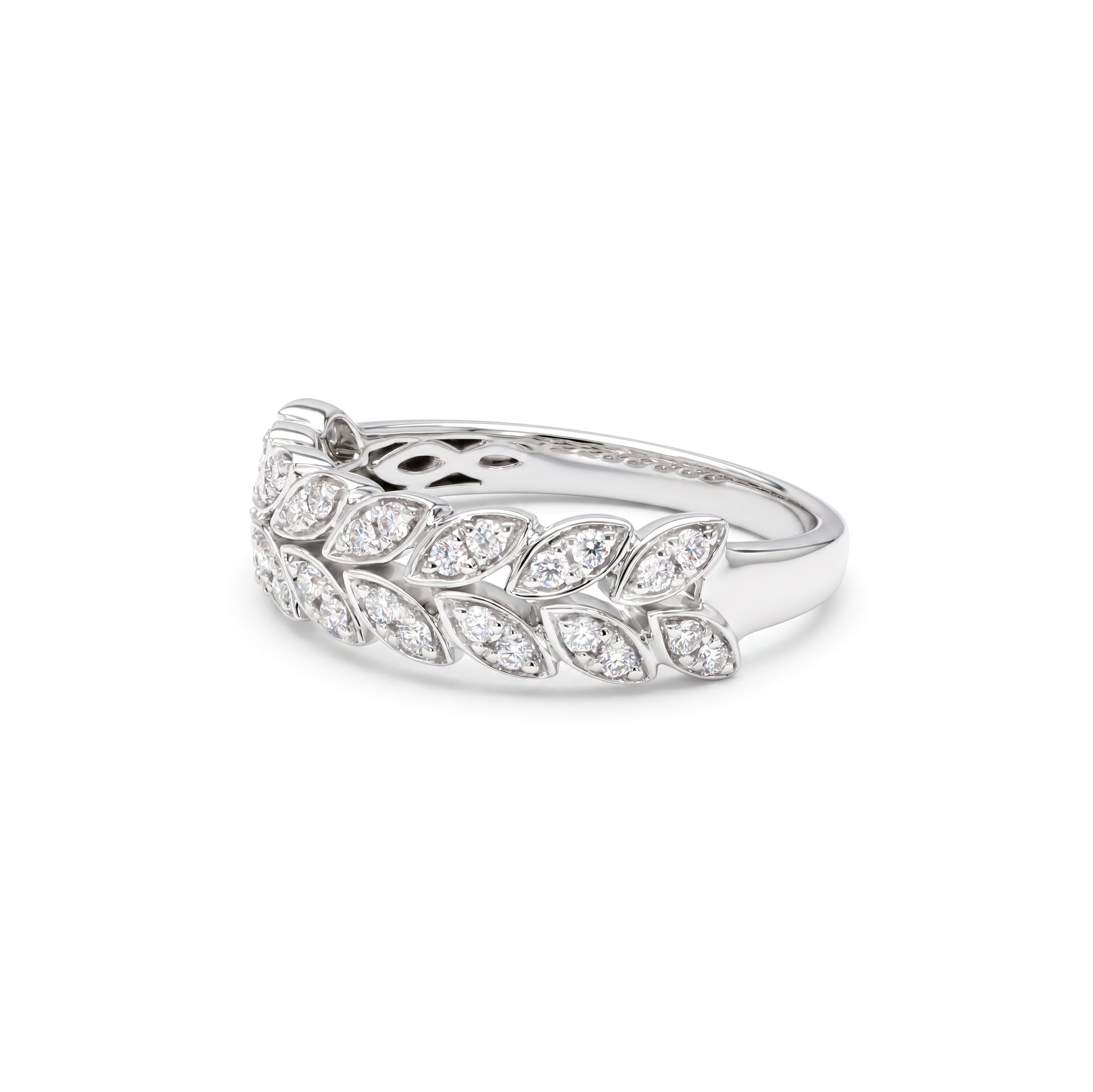 Natural Diamond Leaf Band