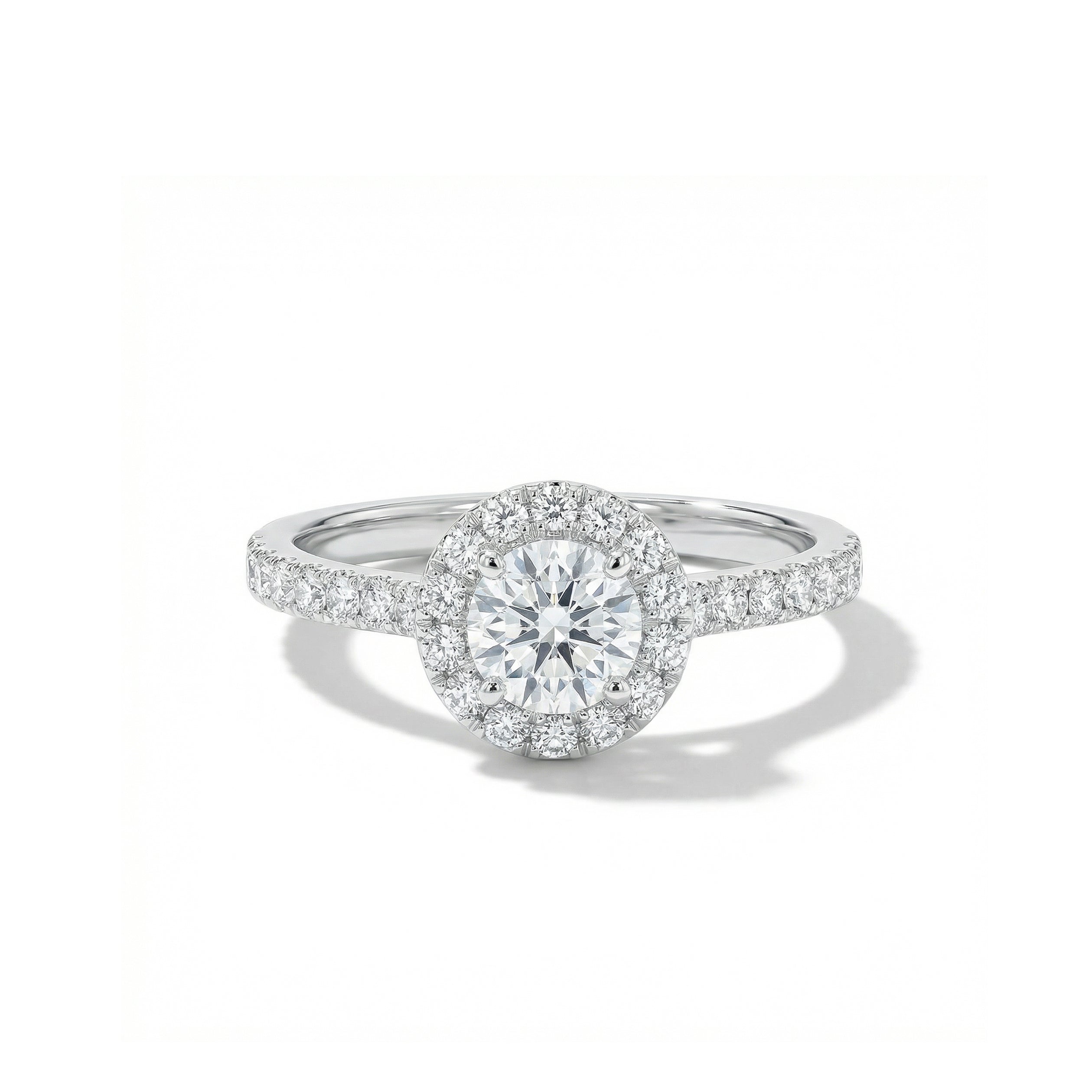 Natural Diamond Halo Ring product image 1