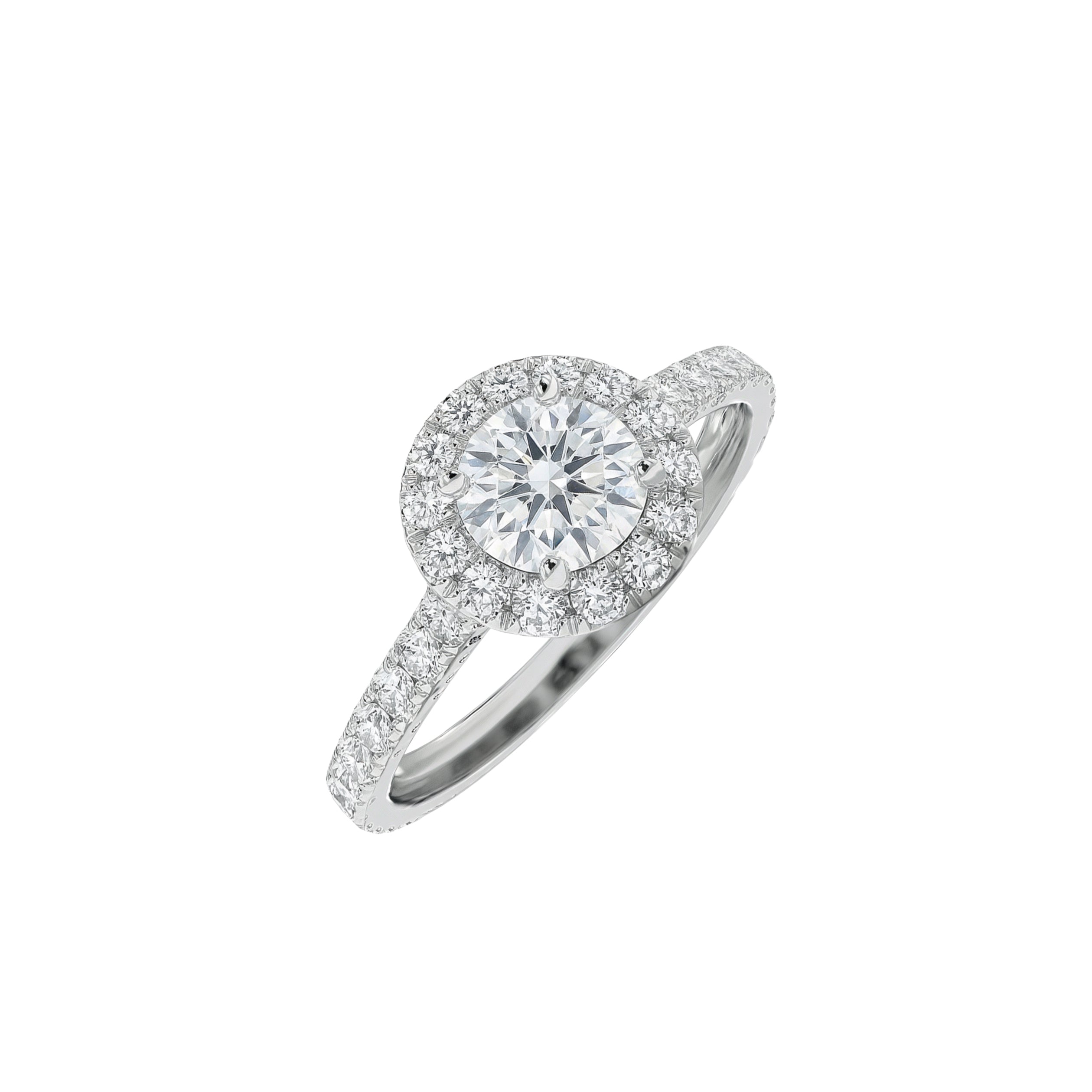 Natural Diamond Halo Ring product image 2