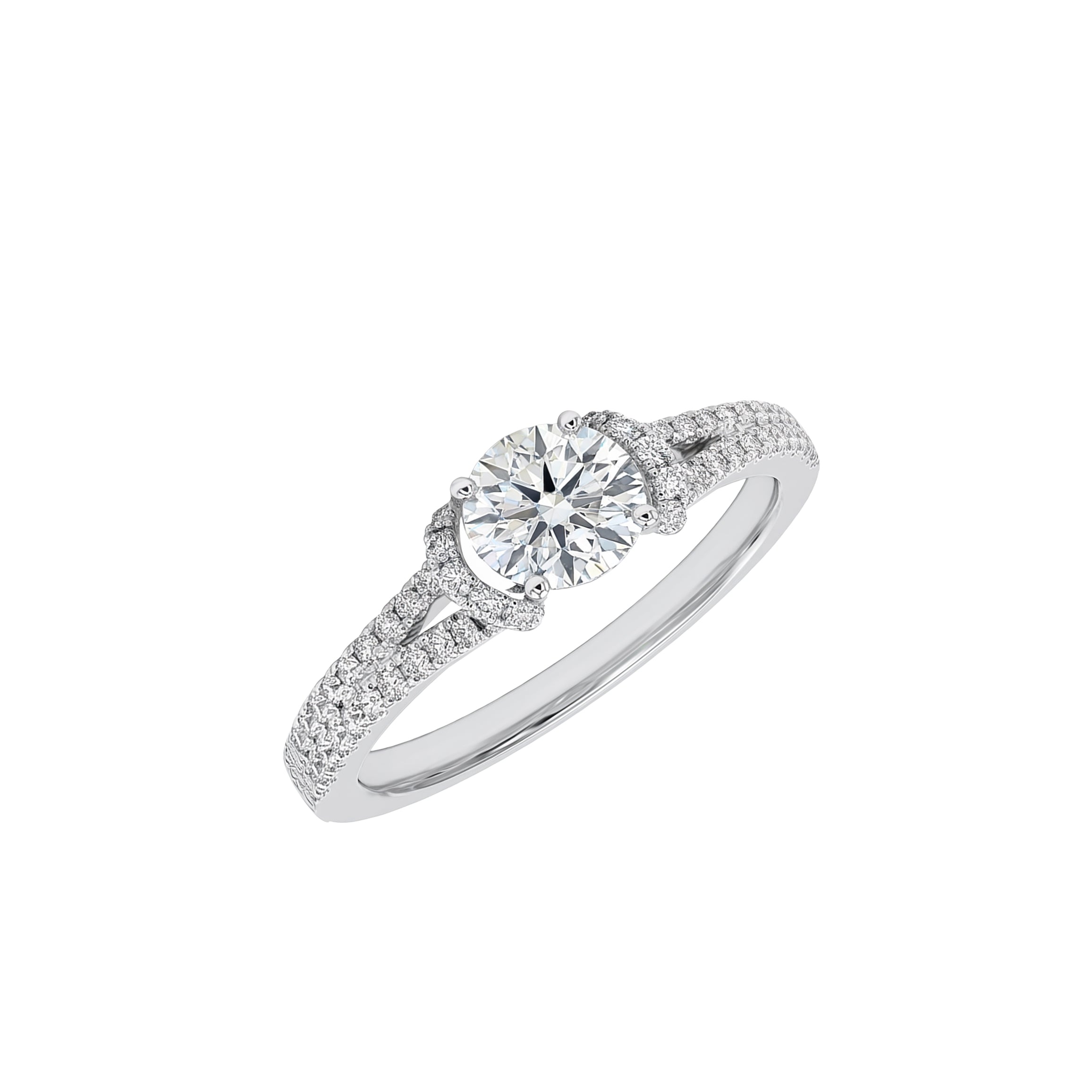 Natural White Round Diamond Ring product image 2