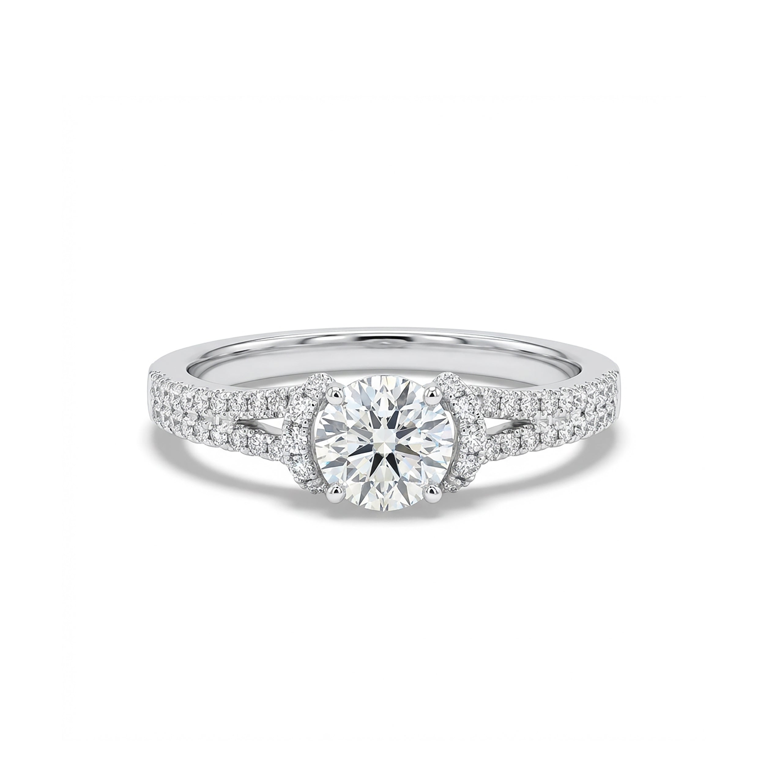 Natural White Round Diamond Ring product image 1