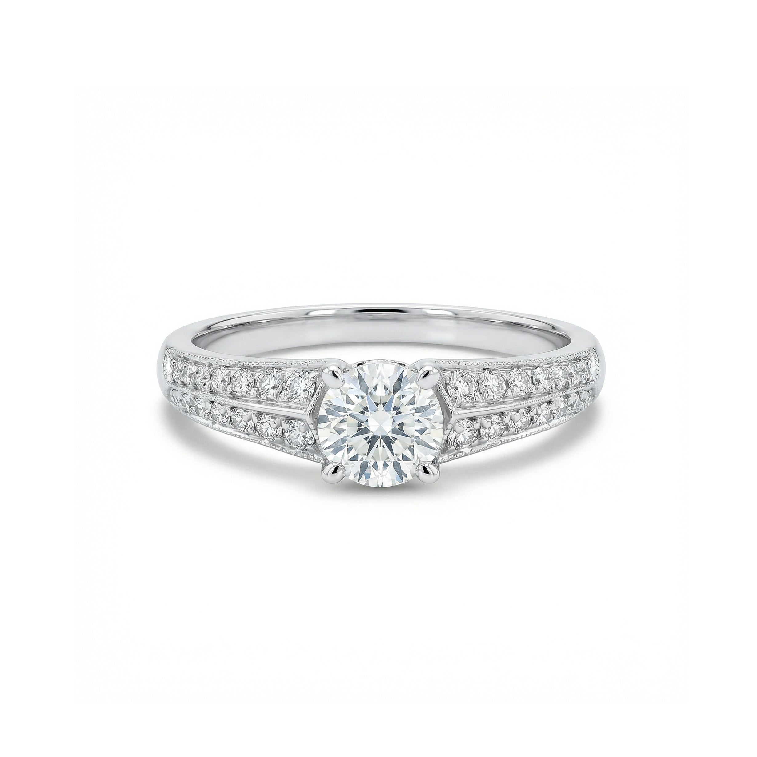 Natural White Round Diamond Ring product image 1