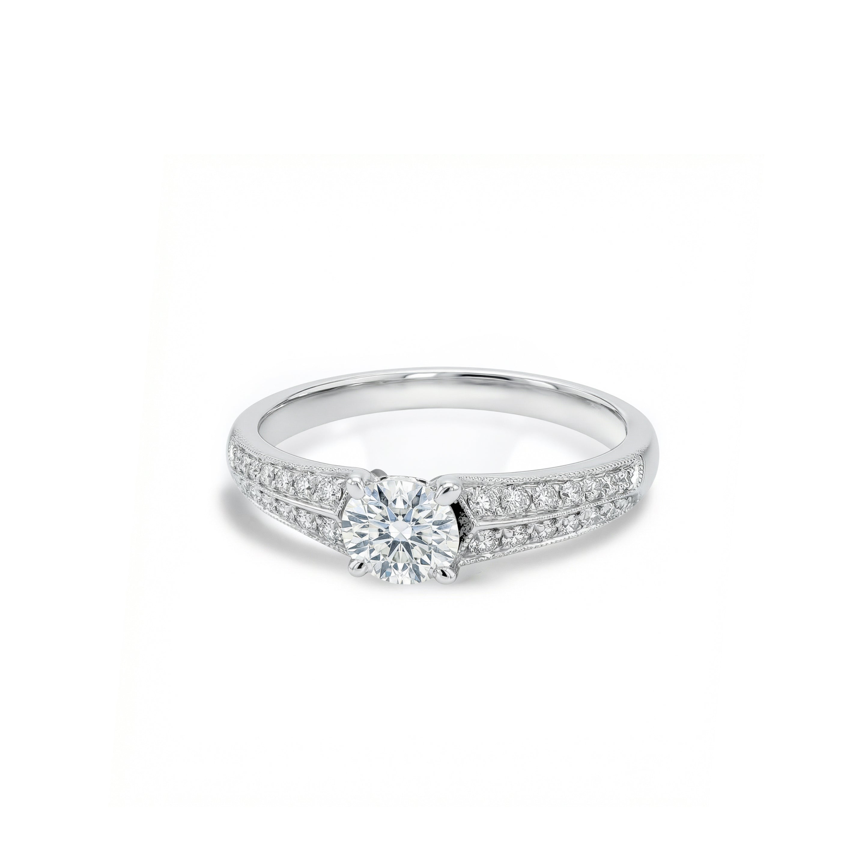 Natural White Round Diamond Ring product image 2