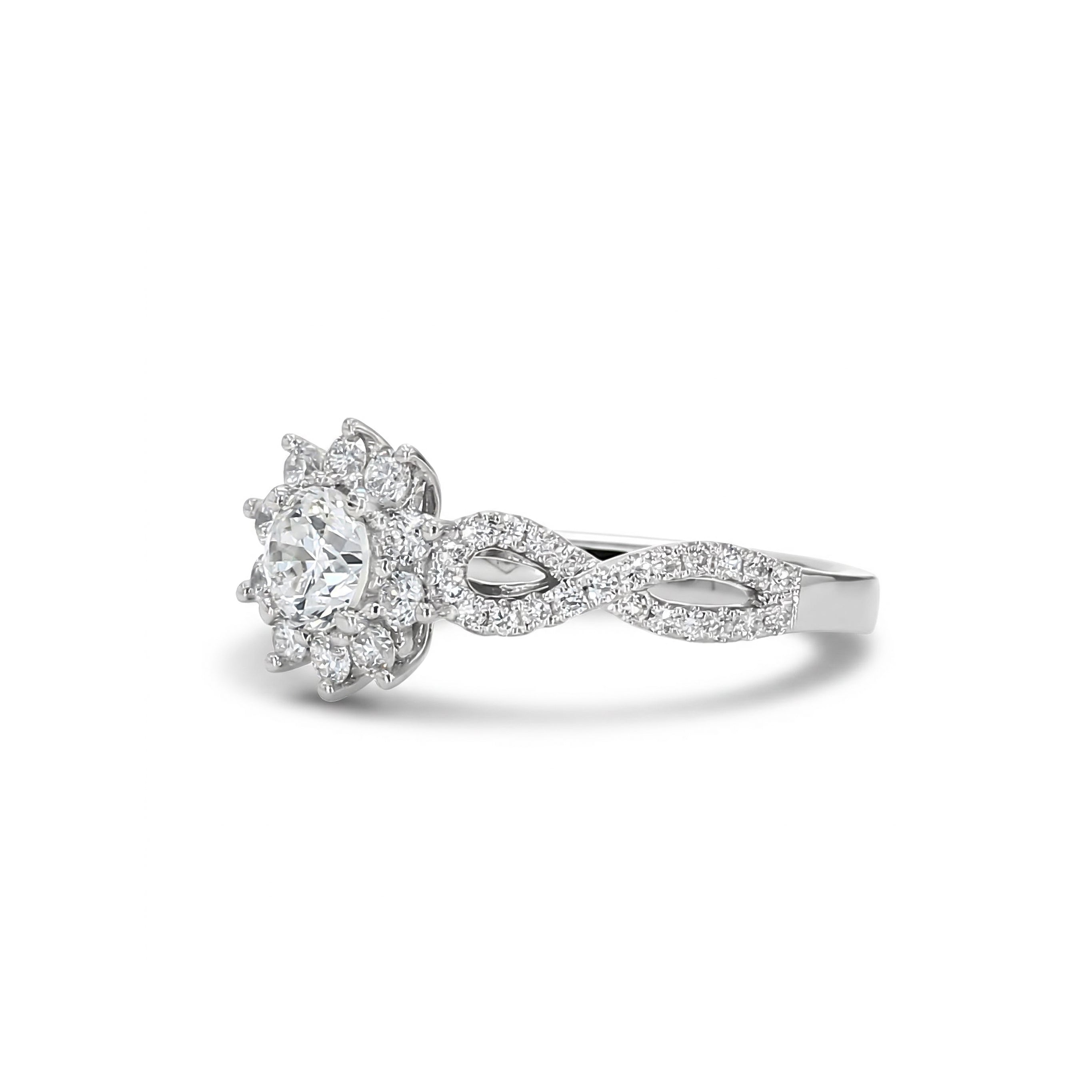 Natural Diamond Starlight Halo Ring product image 2