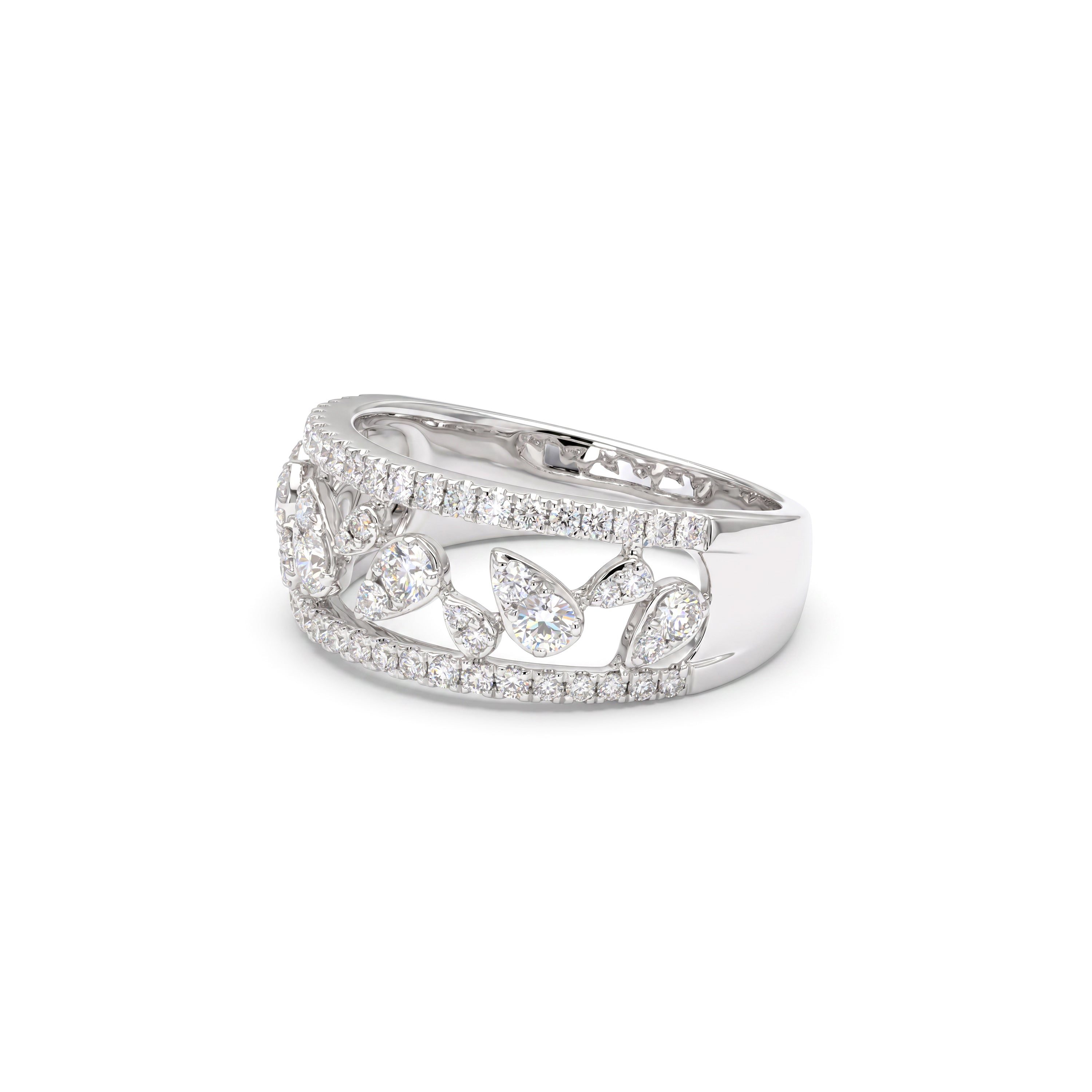Natural Diamond Mosaic Shapes Band
