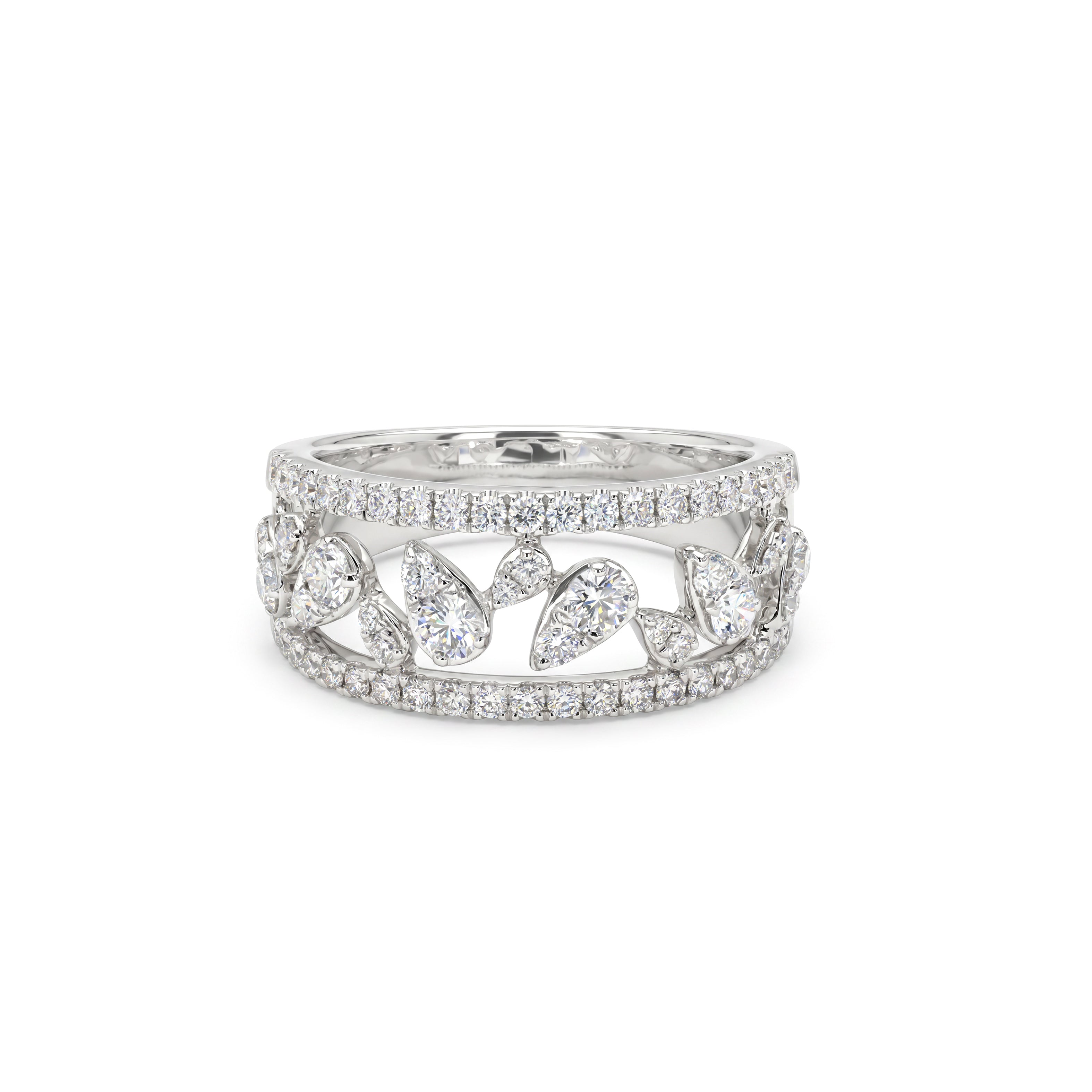 Natural Diamond Mosaic Shapes Band