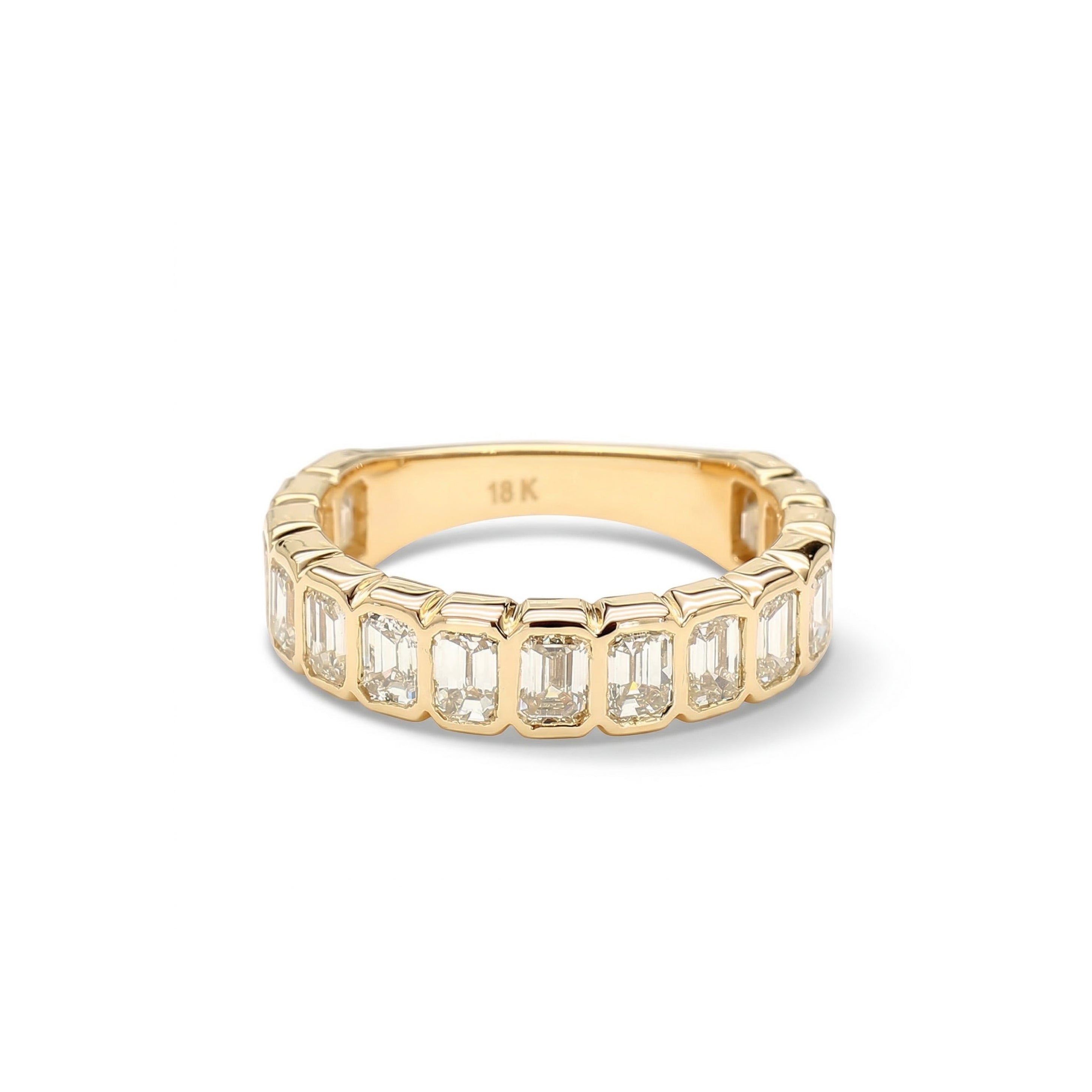 Natural Emerald Cut Diamond Band product image 1