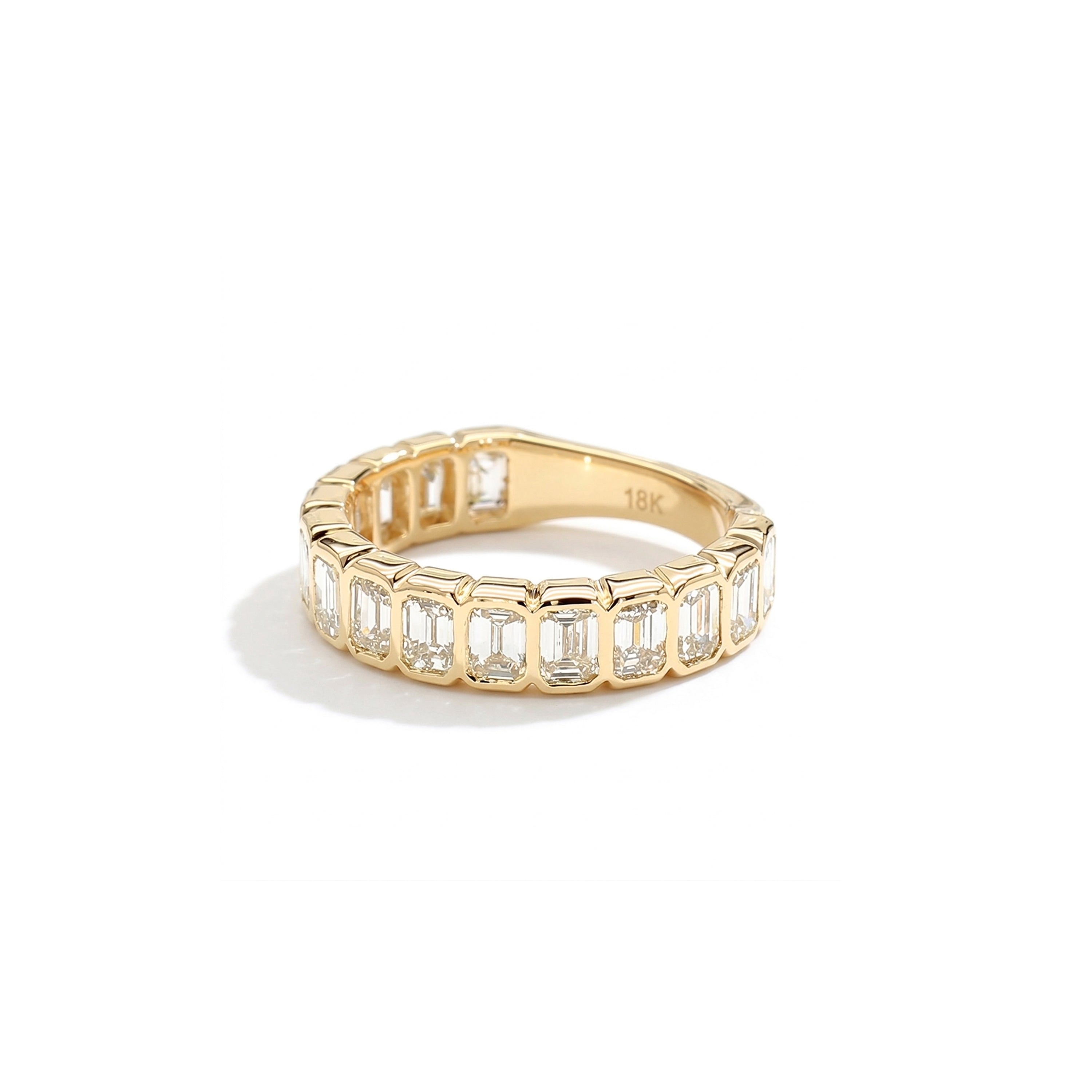 Natural Emerald Cut Diamond Band product image 2