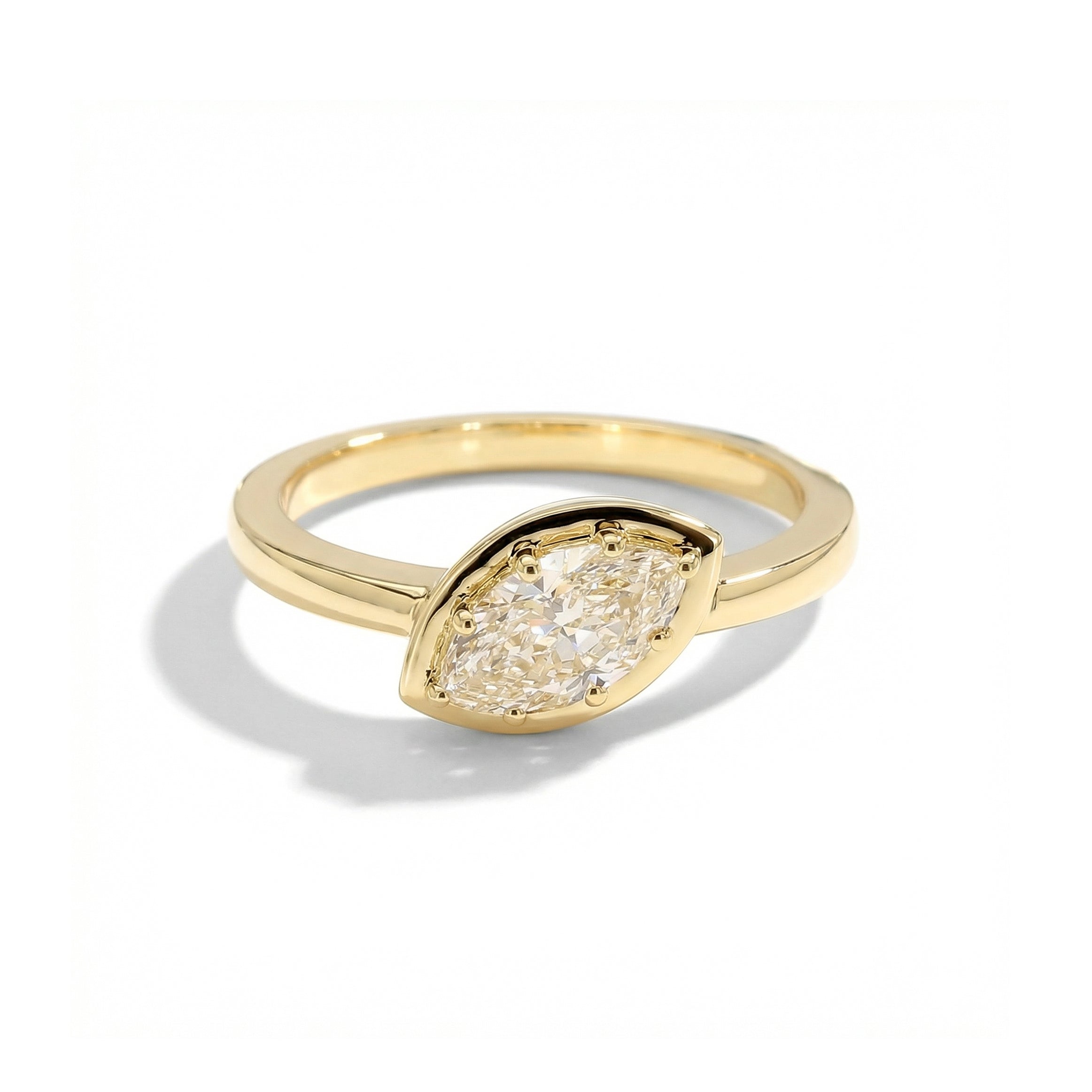 Natural White Marquise Diamond Ring product image 1