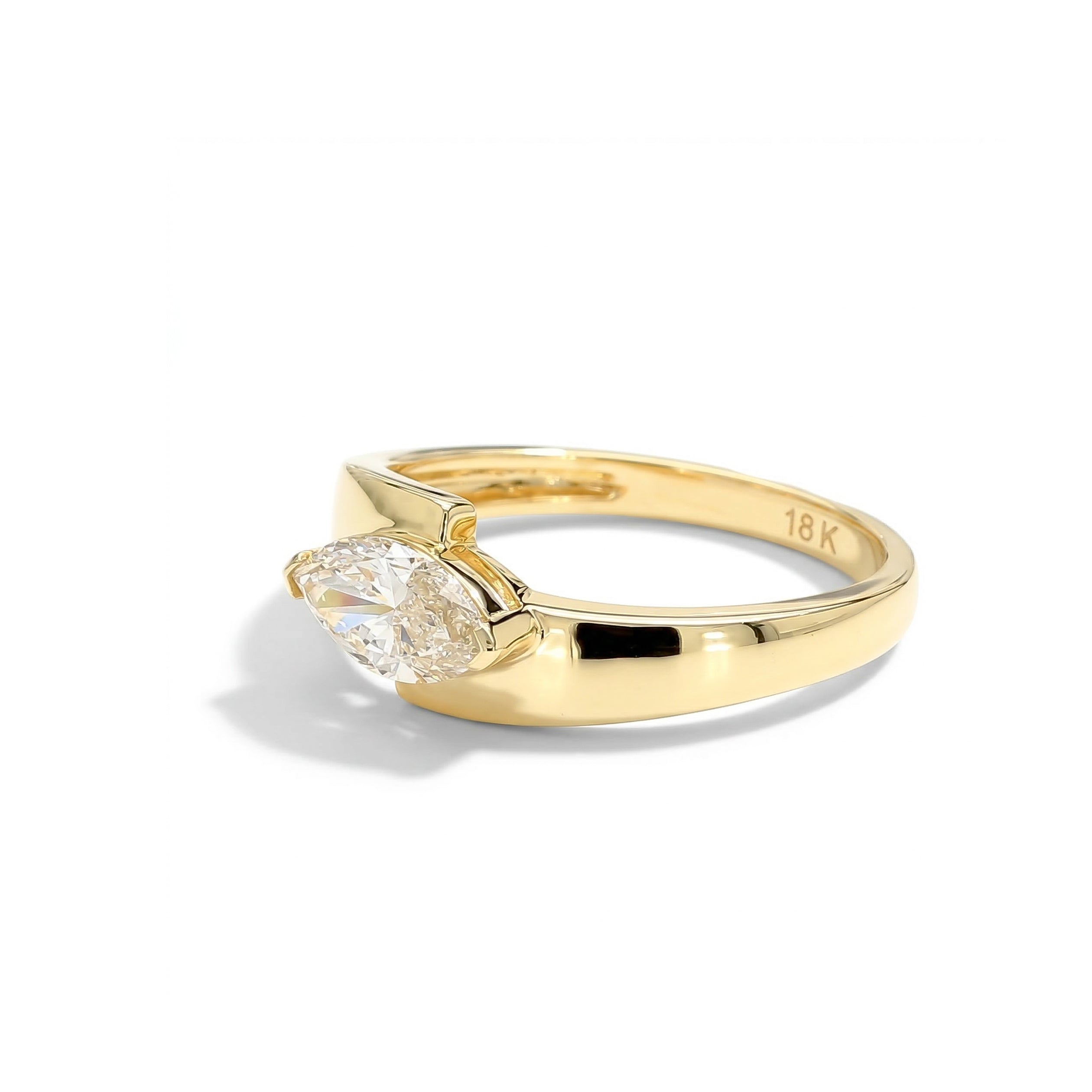 Natural Marquise East West Diamond Ring product image 2