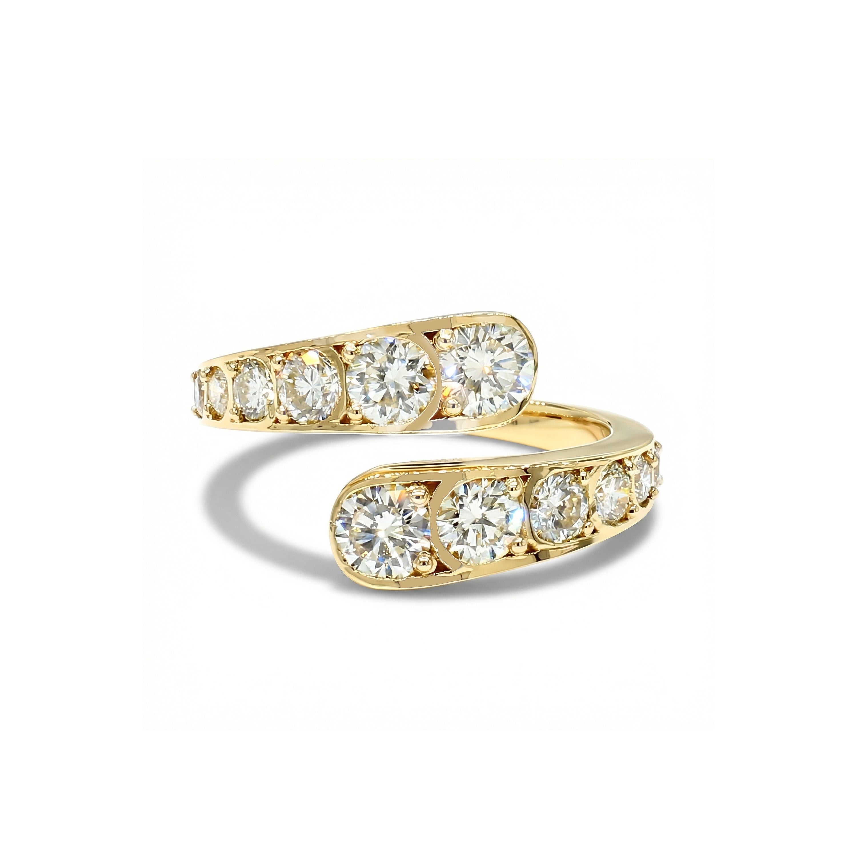 Natural Diamond Crossover Ring product image 1