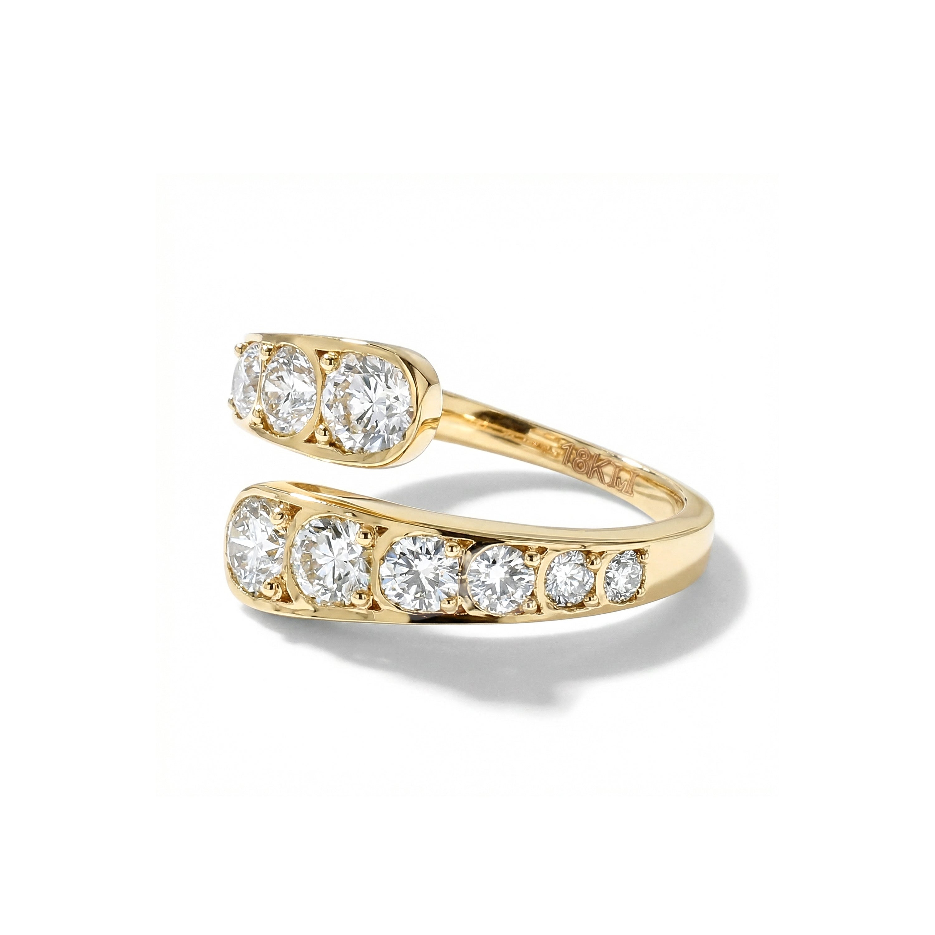 Natural Diamond Crossover Ring product image 2