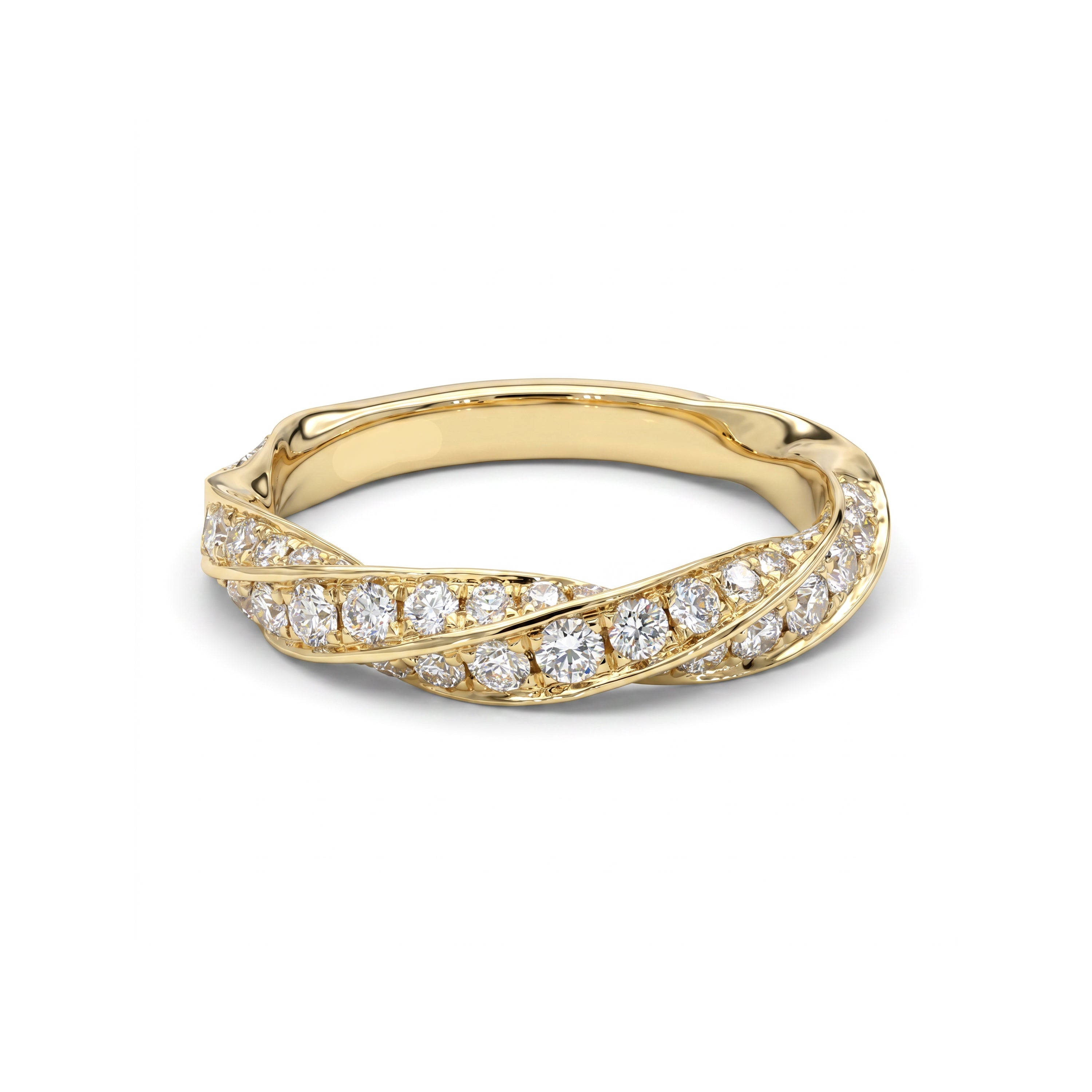 Natural White Diamond Band