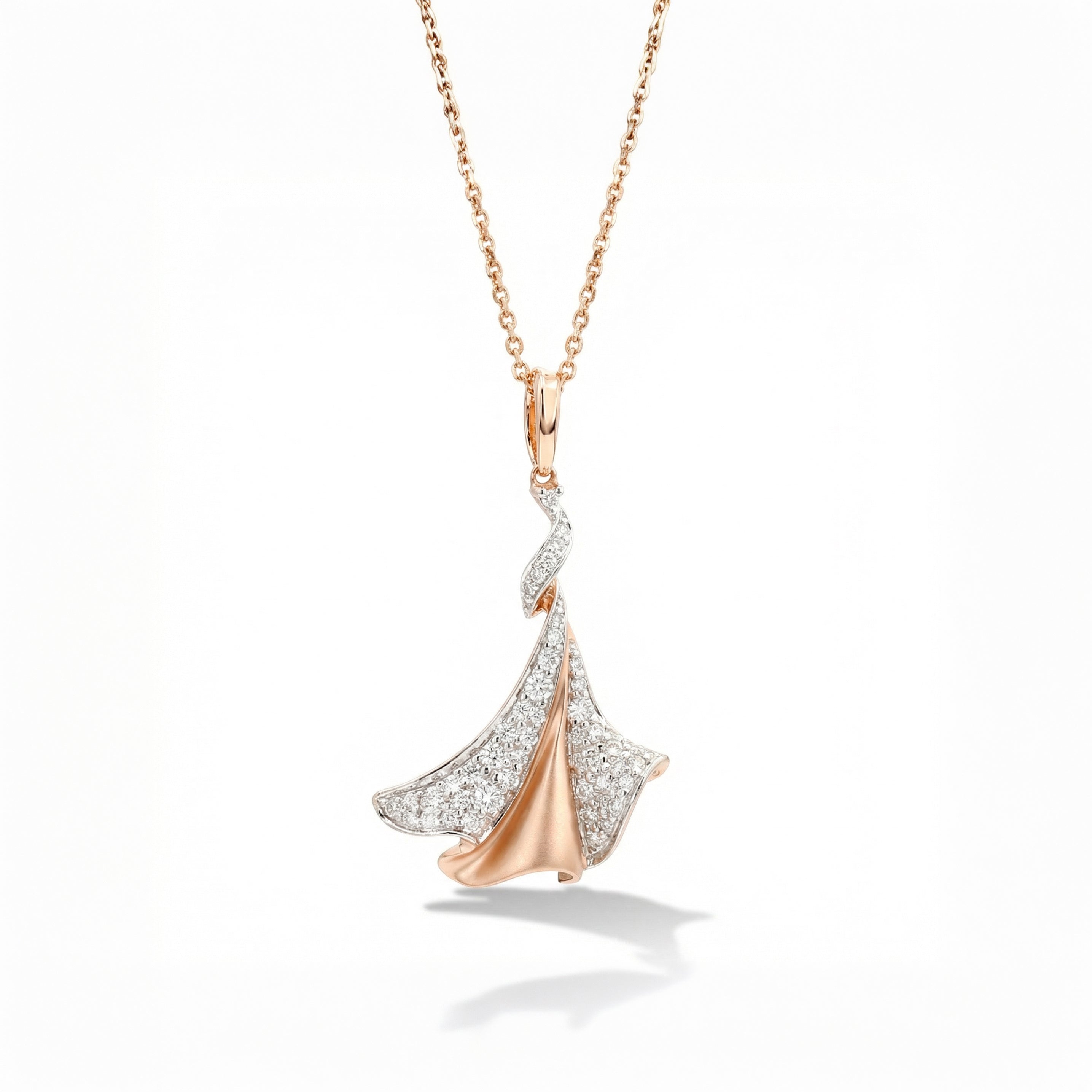 Natural Diamond Rose Gold Necklace product image 1