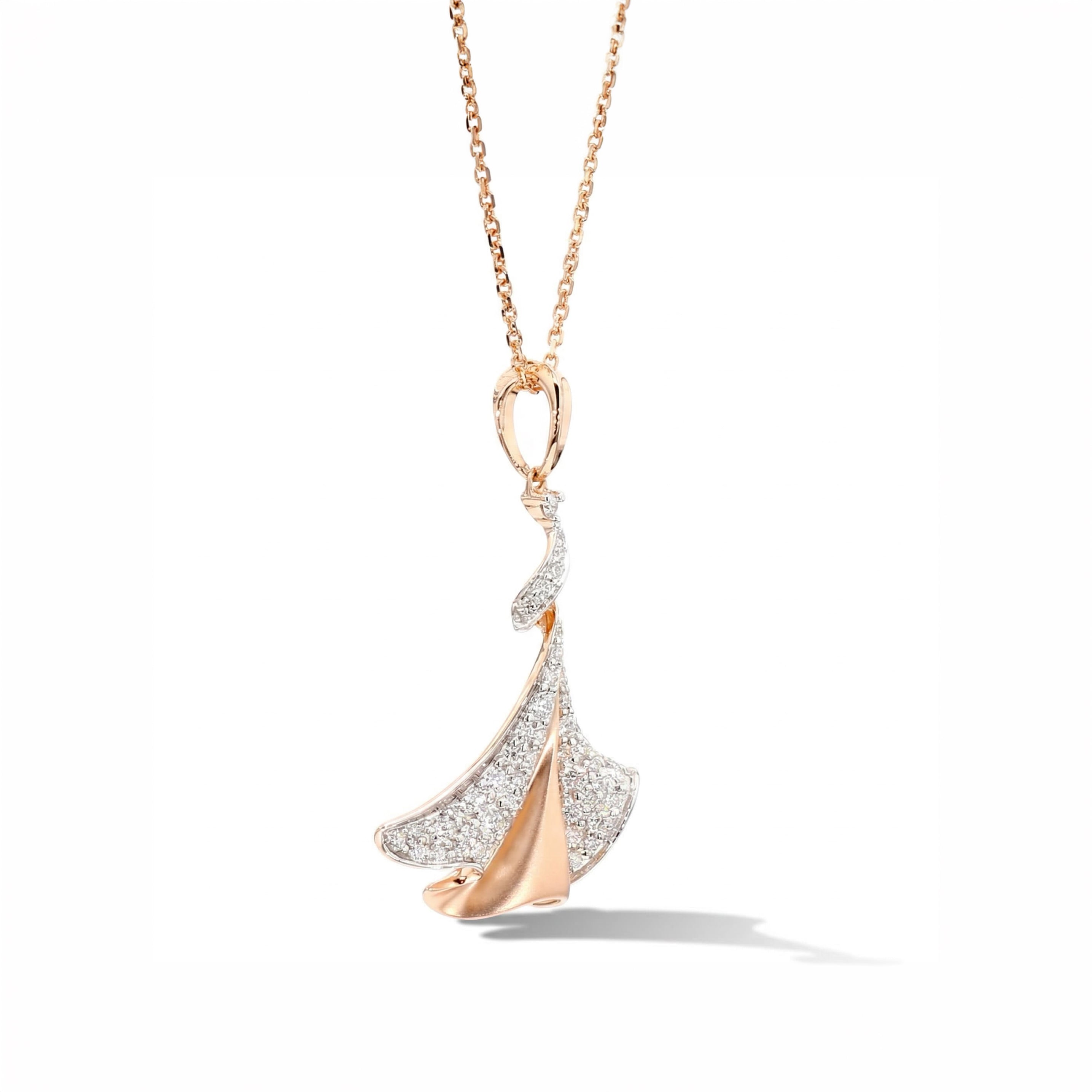 Natural Diamond Rose Gold Necklace product image 2