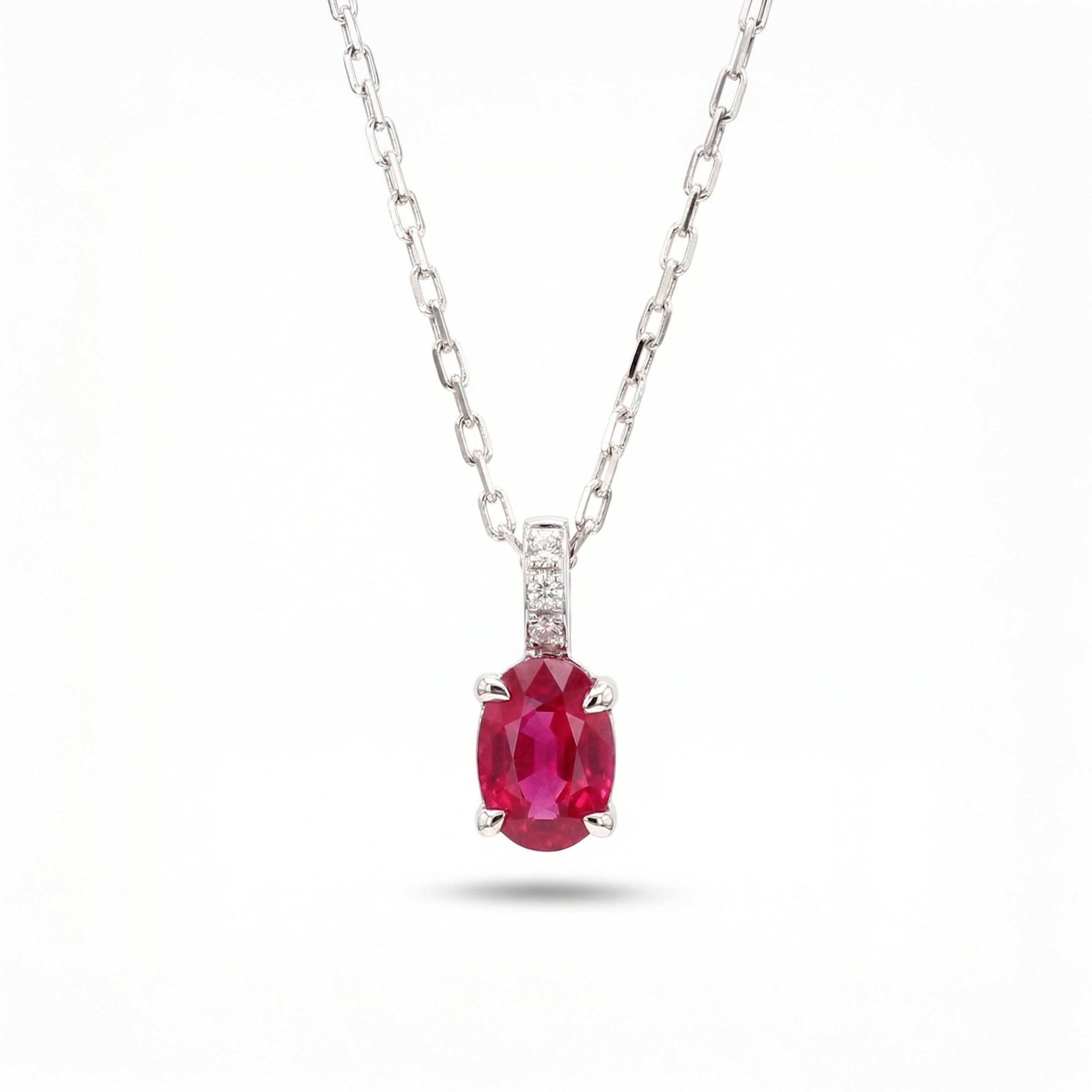 Natural Ruby & Diamond Pendant product image 1