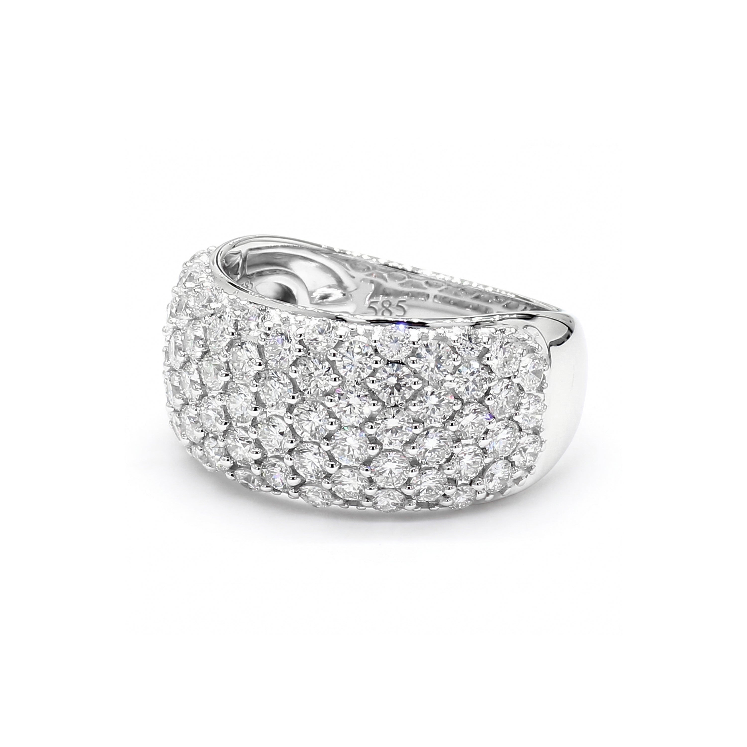 Natural White Diamond Pavé Ring product image 2