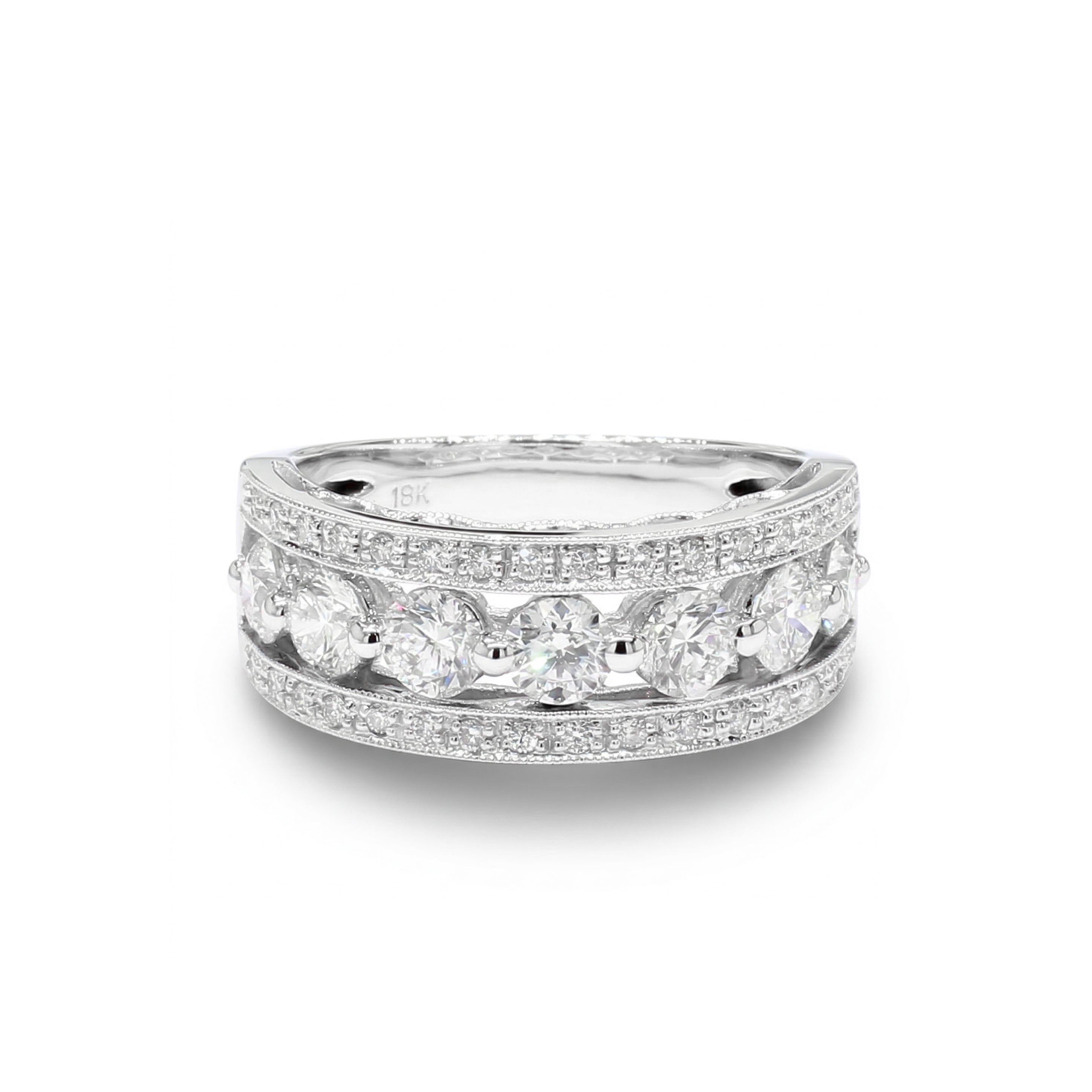 Natural White Round Diamond Ring product image 1