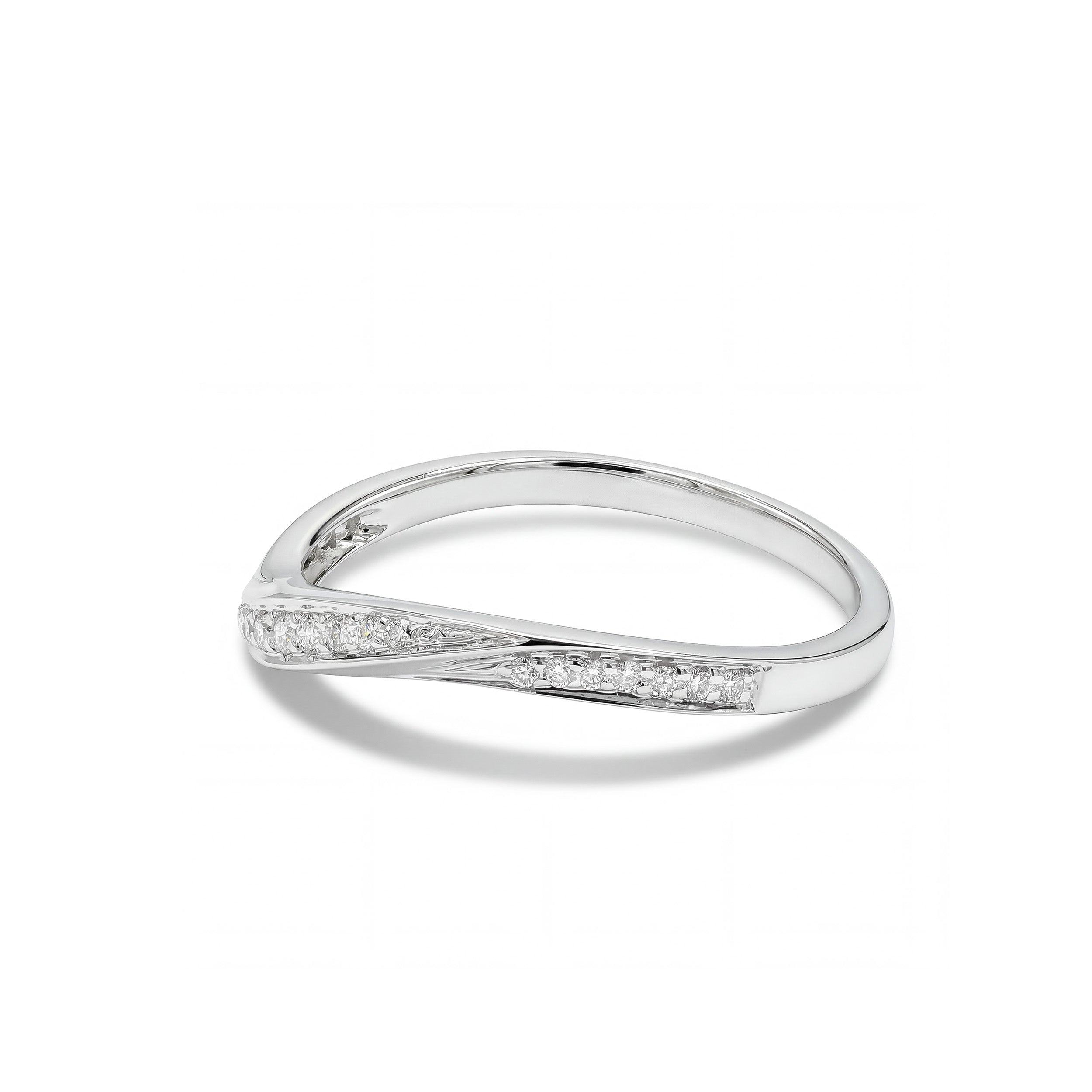 Natural Diamond Curved Band product image 2
