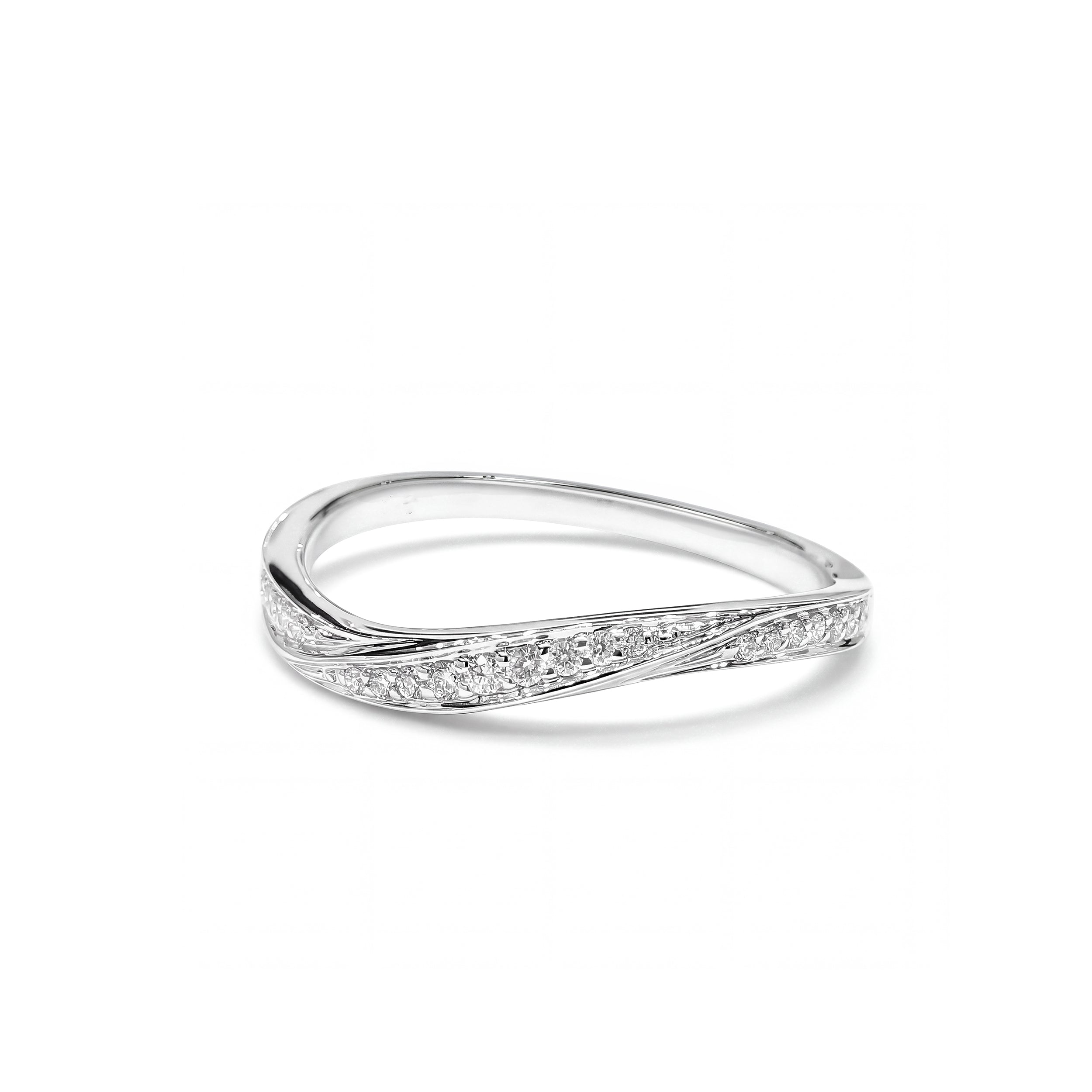 Natural Diamond Curved Band product image 1