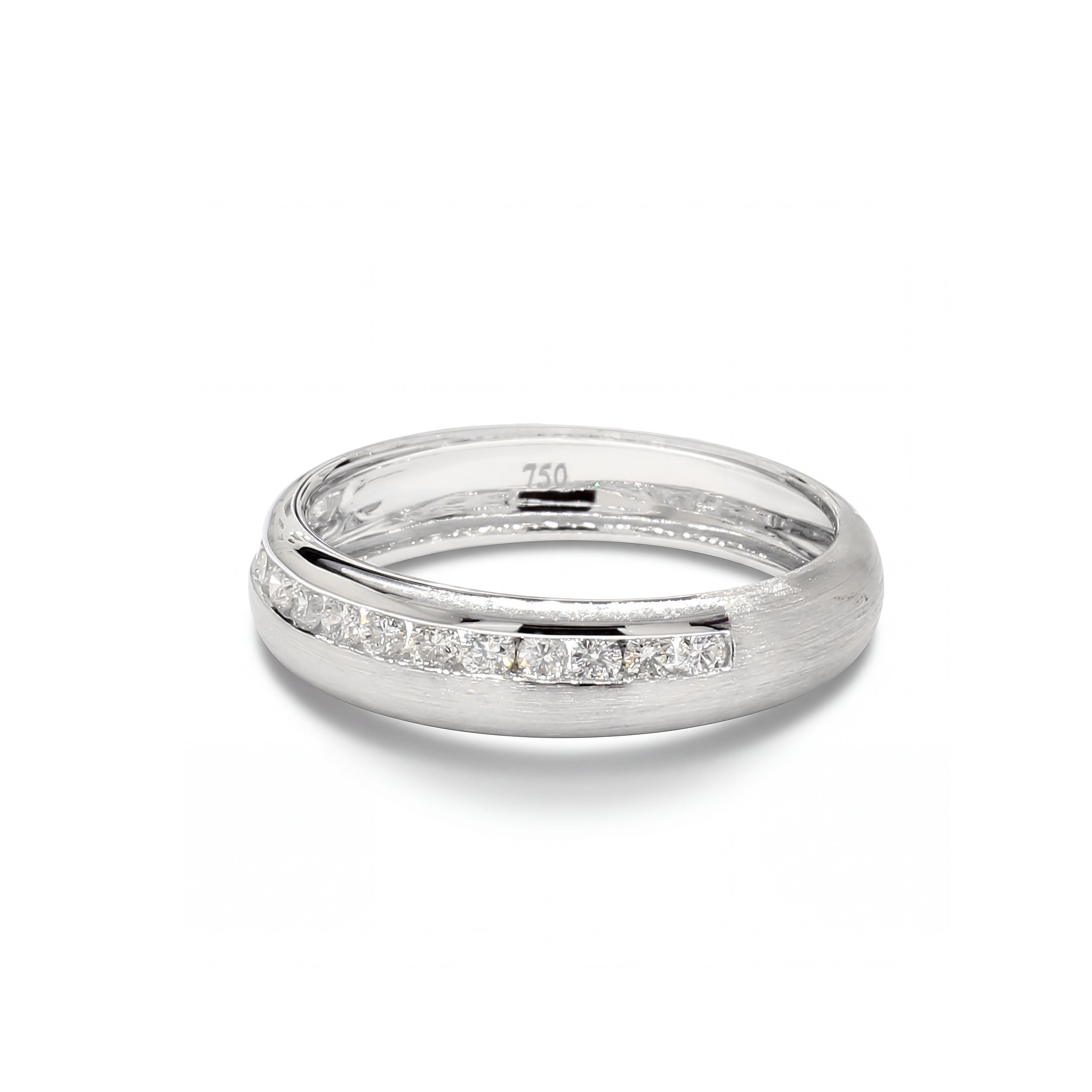 Natural Diamond Brushed gold Band product image 2