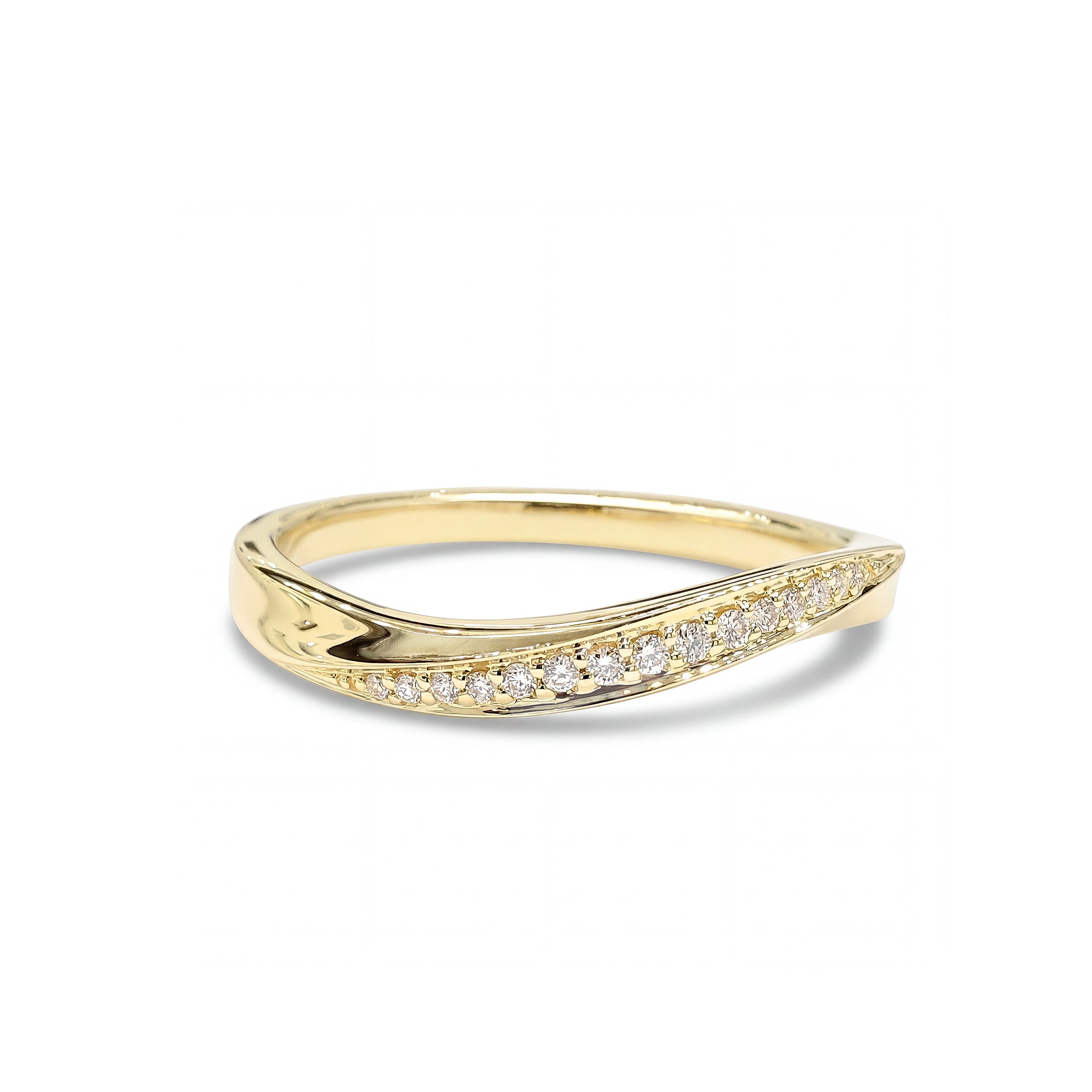 Natural Diamond Curved Band product image 1